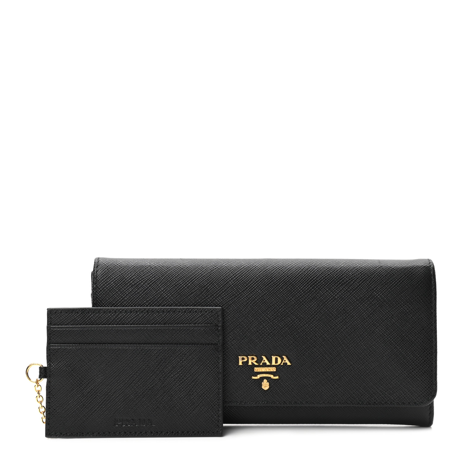 prada saffiano metal nero