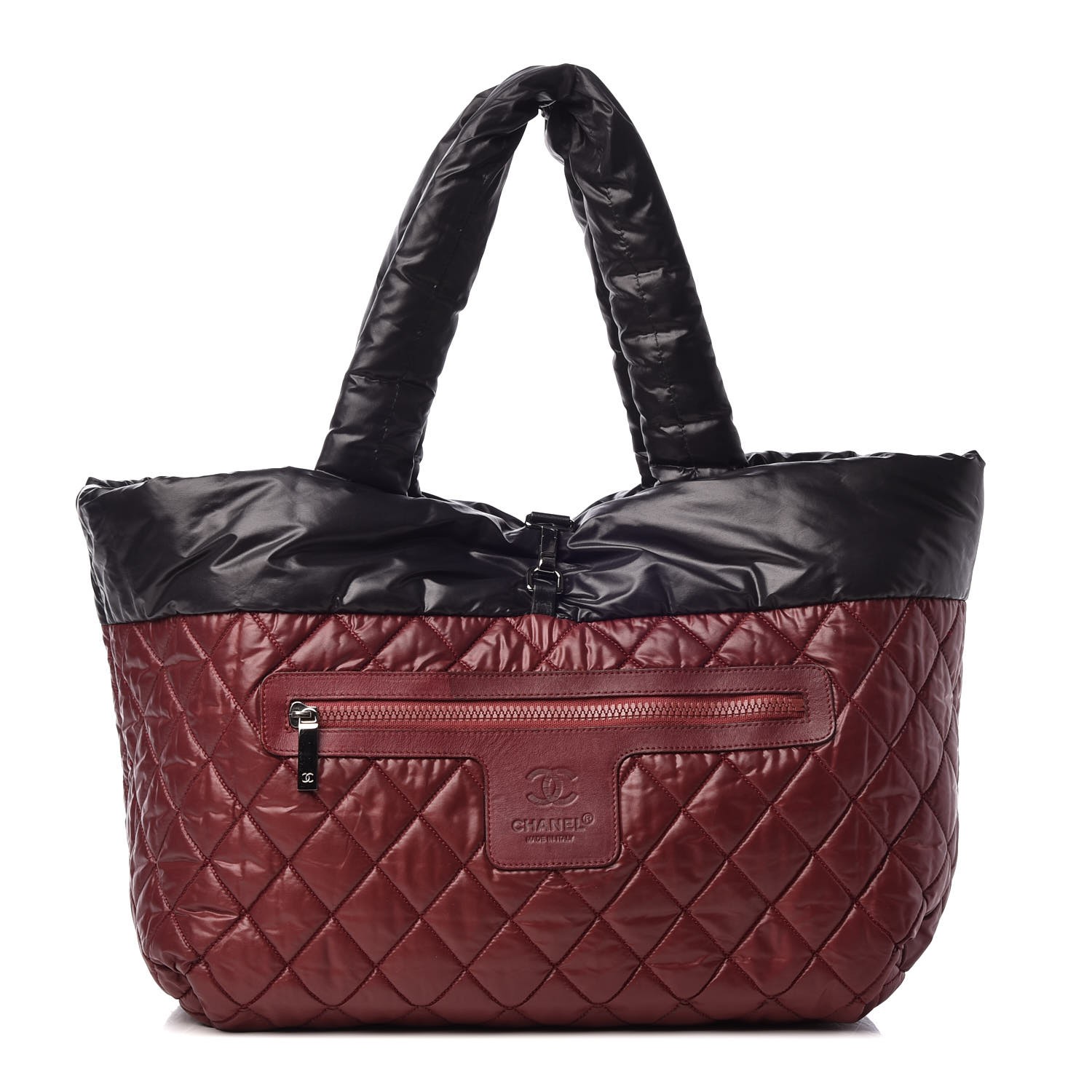 nylon quilted tote