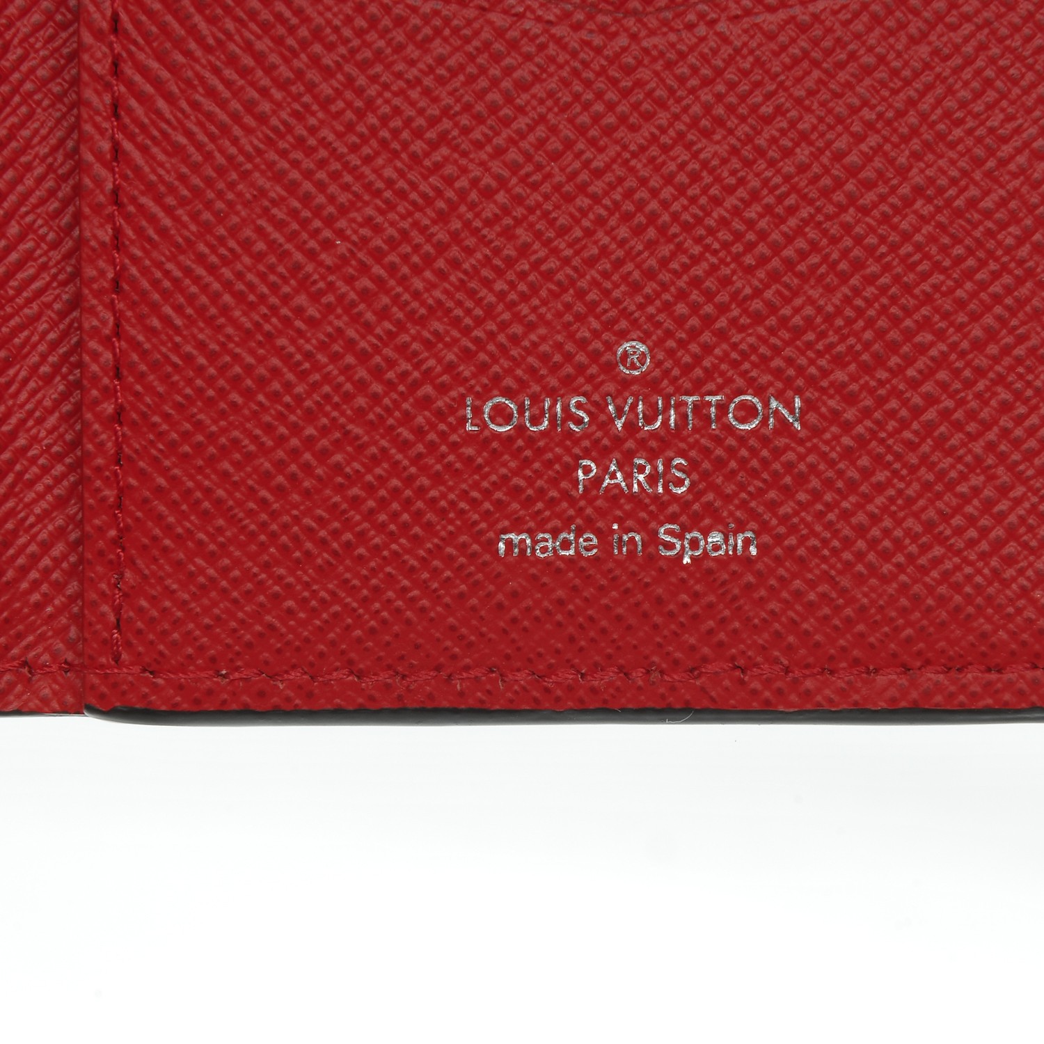 LOUIS VUITTON X SUPREME Epi Pocket Organizer Red 197032