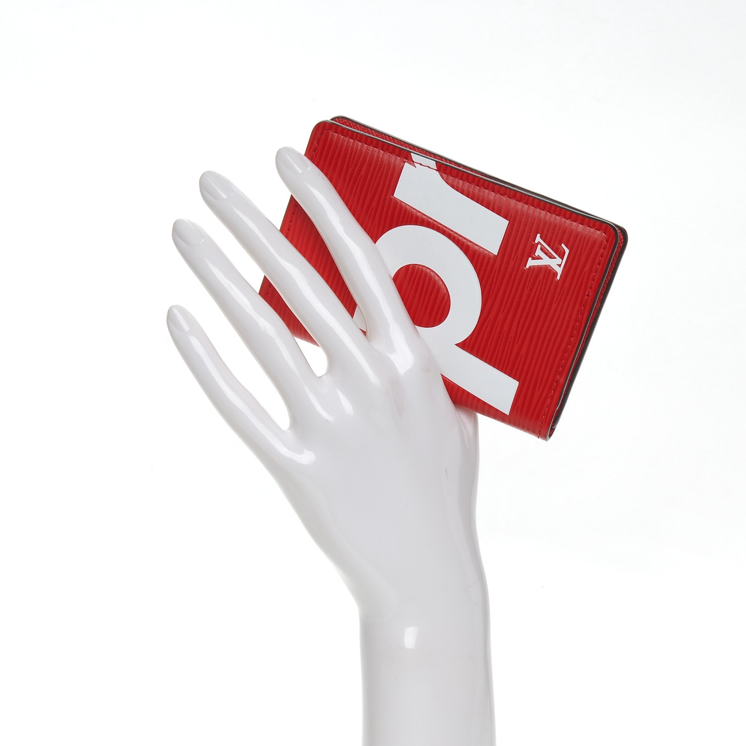 louis vuitton x supreme pocket organizer epi red