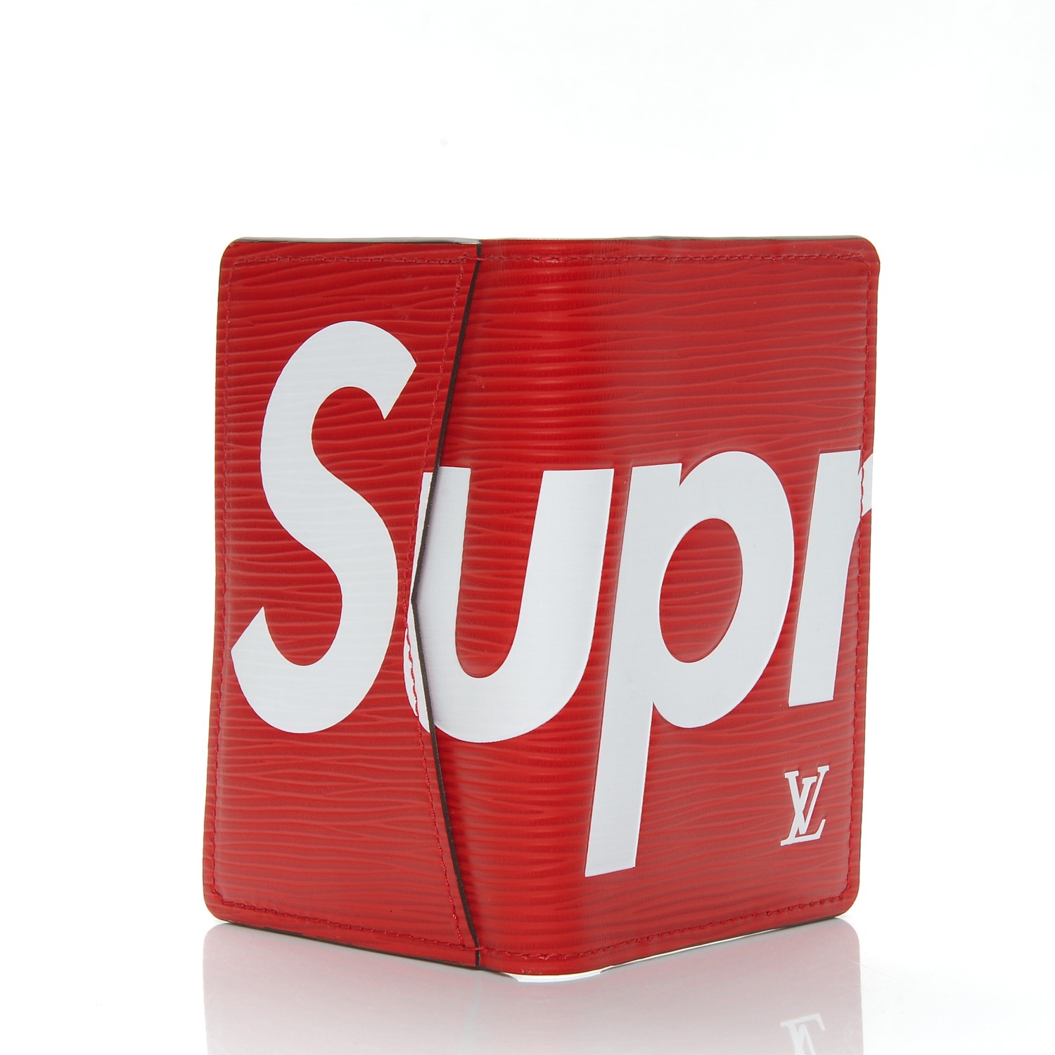 LOUIS VUITTON X SUPREME Epi Pocket Organizer Red 197032