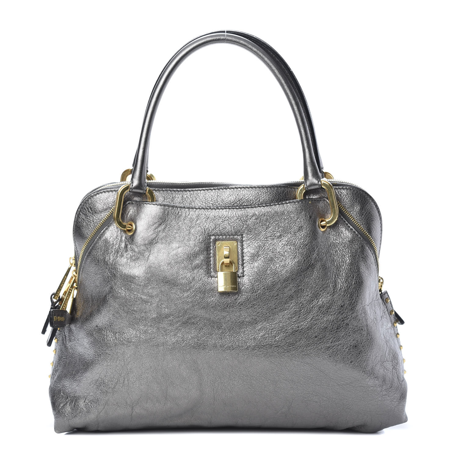 MARC JACOBS Metallic Calfskin Paradise Rio Tote Silver 652832 ...