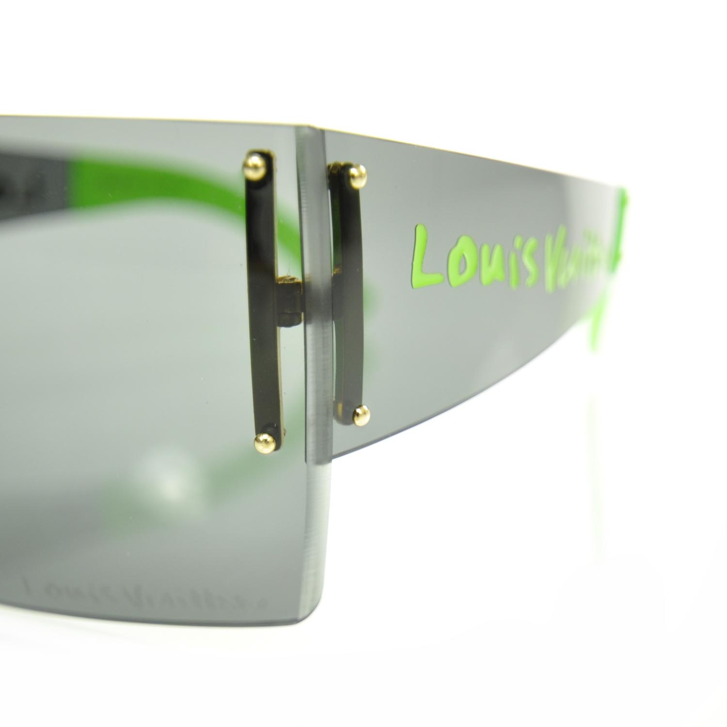 LOUIS VUITTON Stephen Sprouse Graffiti Sunglasses Neon Green 23277