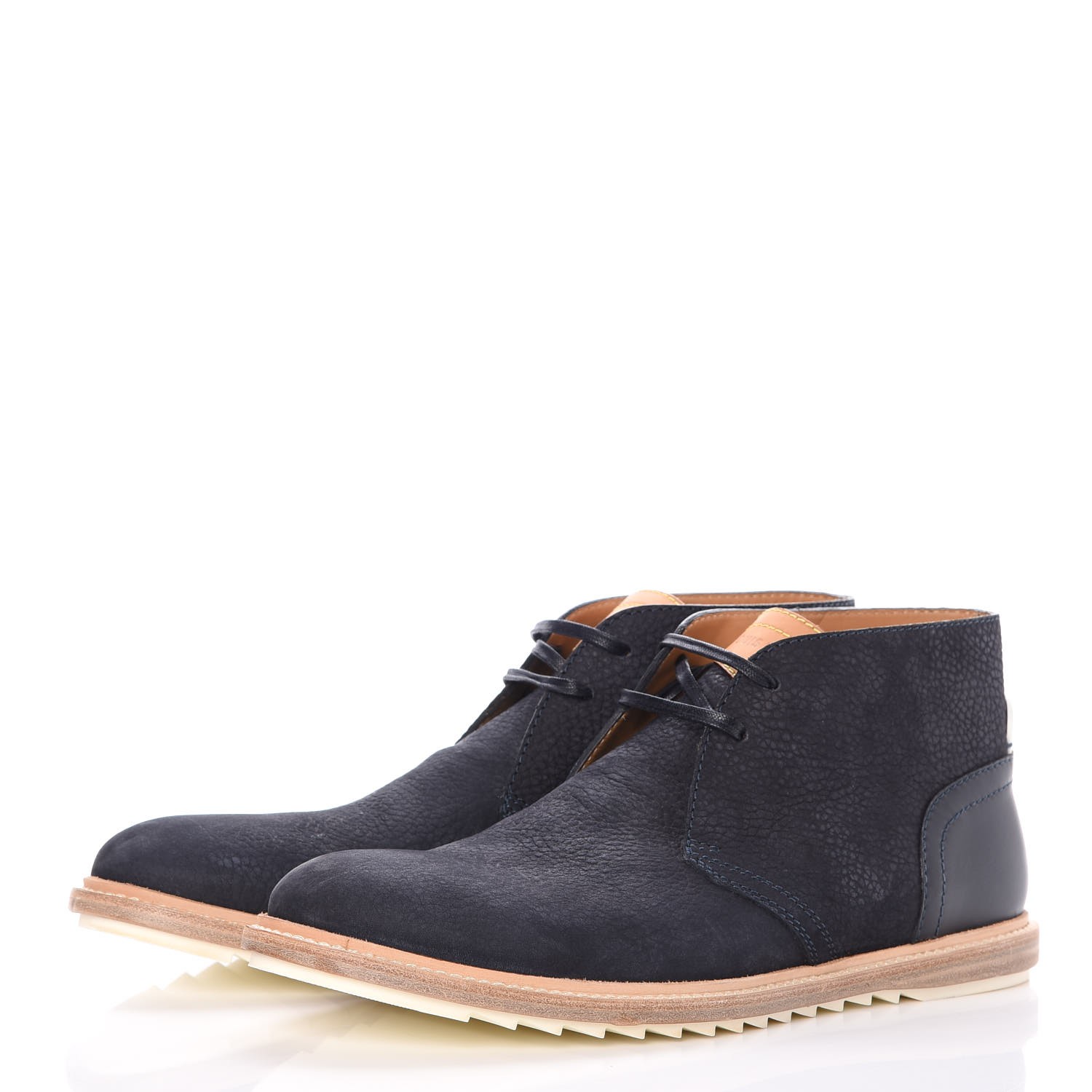 LOUIS VUITTON Mens Suede Boots 9 Navy 268719