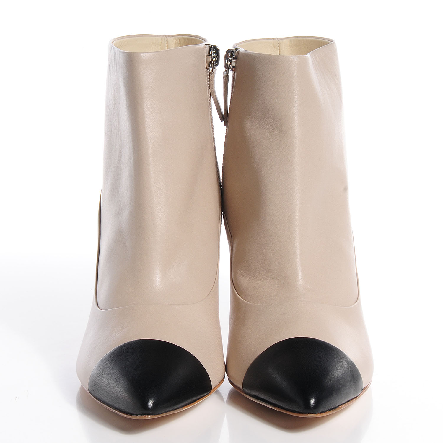 chanel cap toe booties