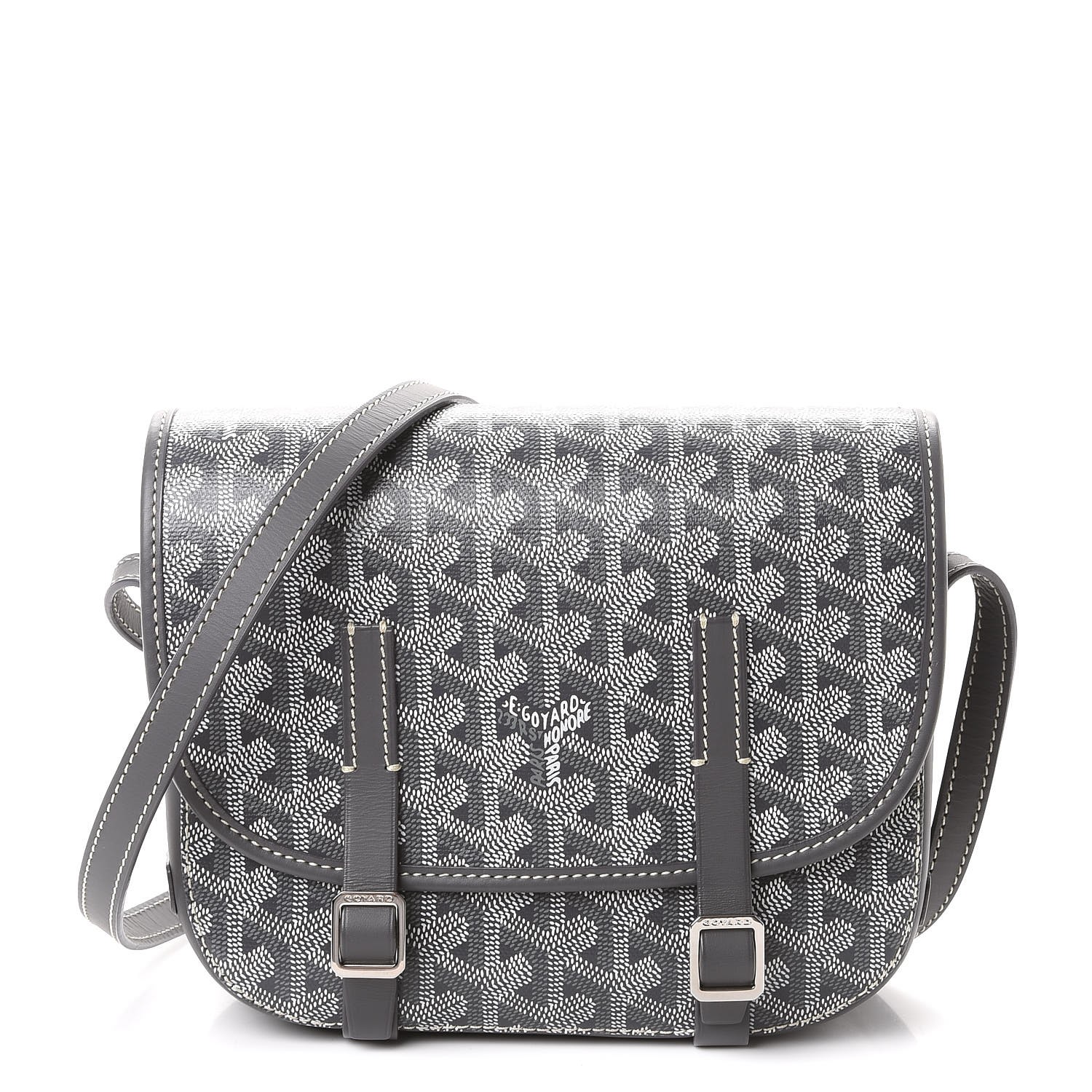 grey messenger bag