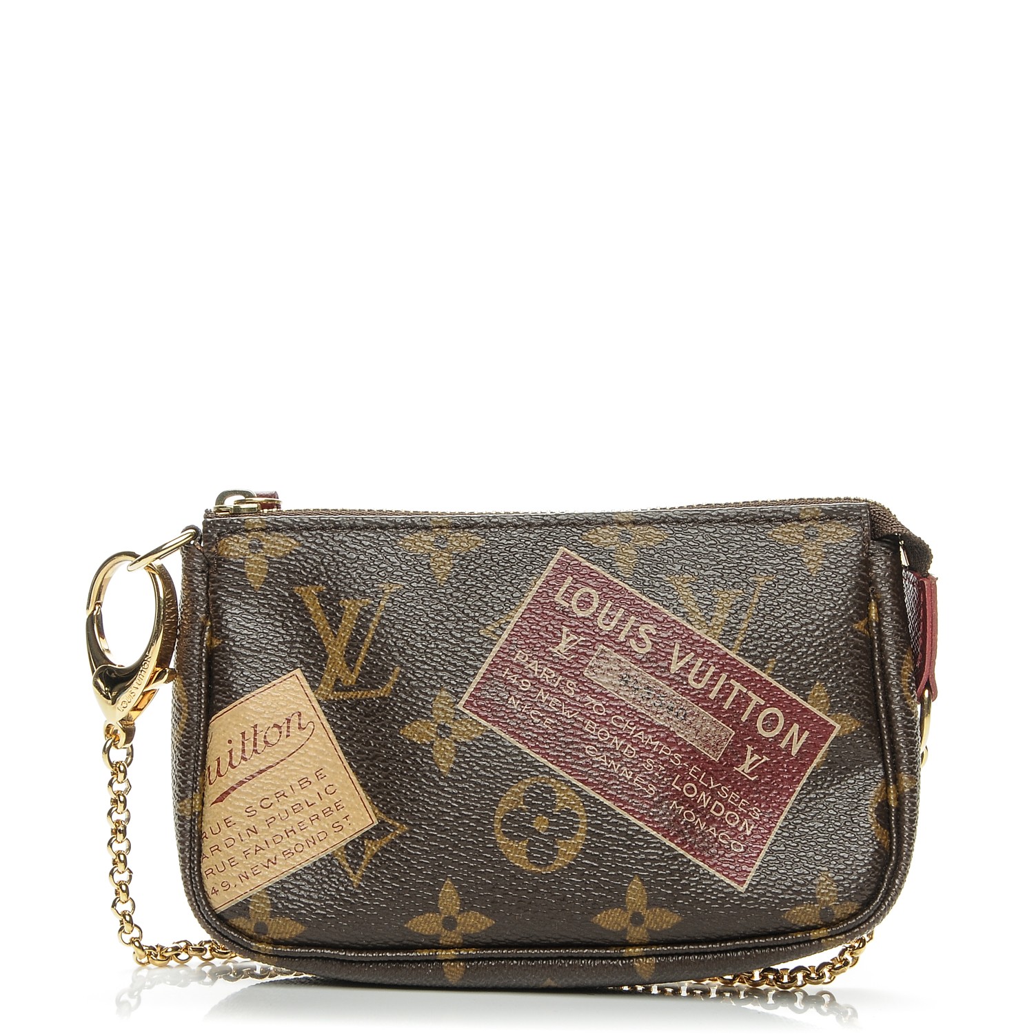 LOUIS VUITTON Monogram Trunks Mini Pochette Accessoires Clutch