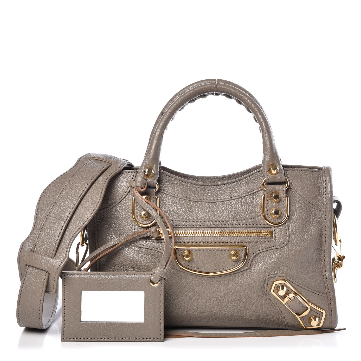 balenciaga mini city taupe