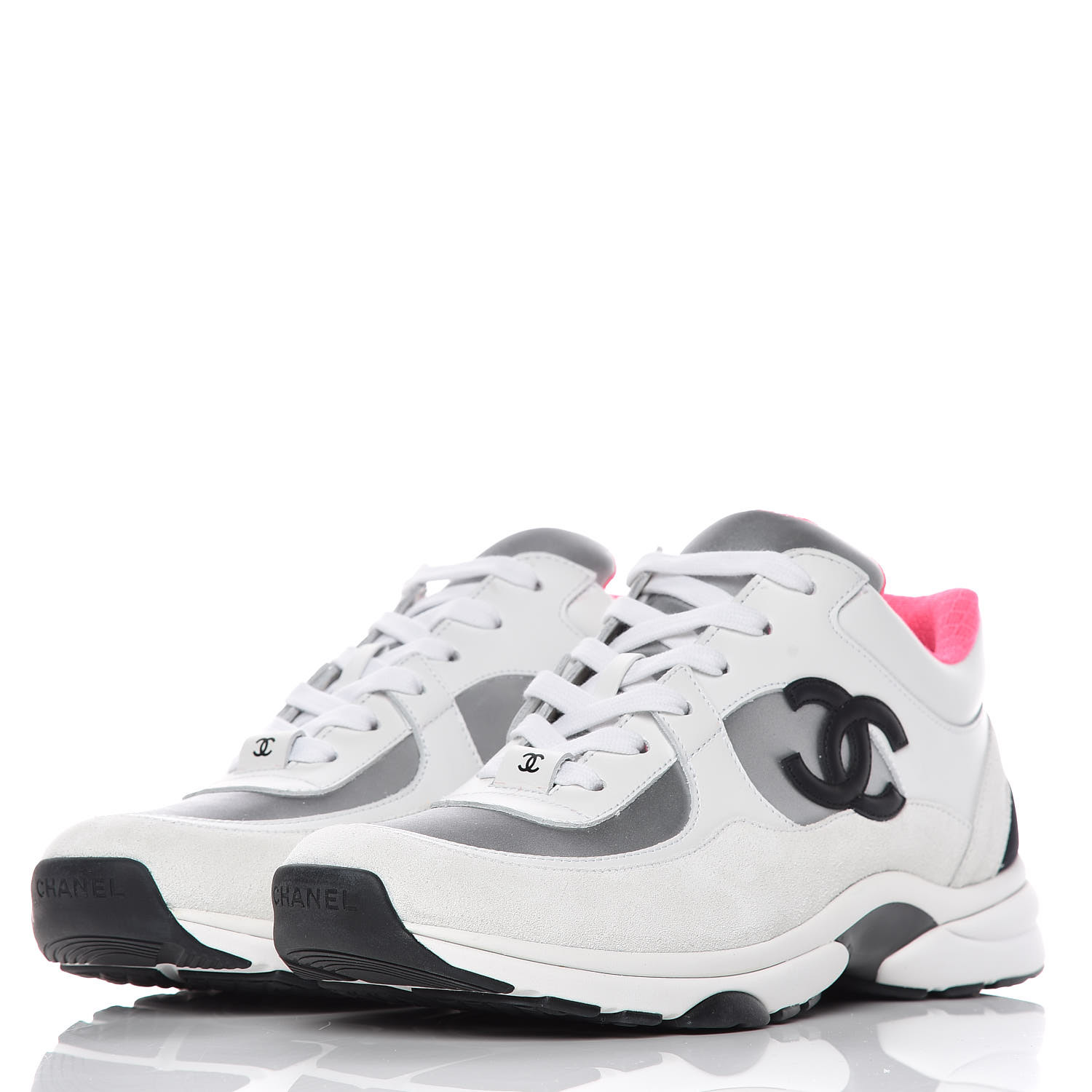 chanel sneakers nylon and calfskin