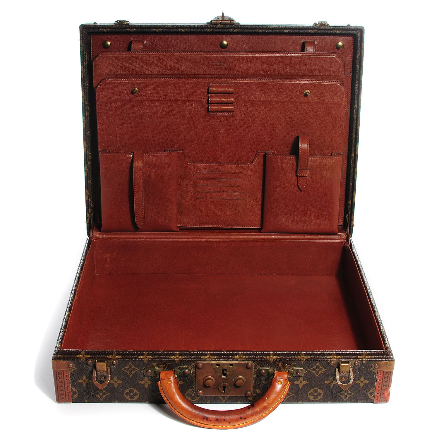 Sold at Auction: Vintage Louis Vuitton Monogram PrÃ©sident Briefcase