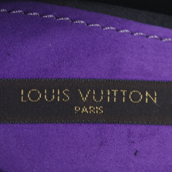 LOUIS VUITTON Satin Swarovski Crystal Heels 39.5 Black 19583