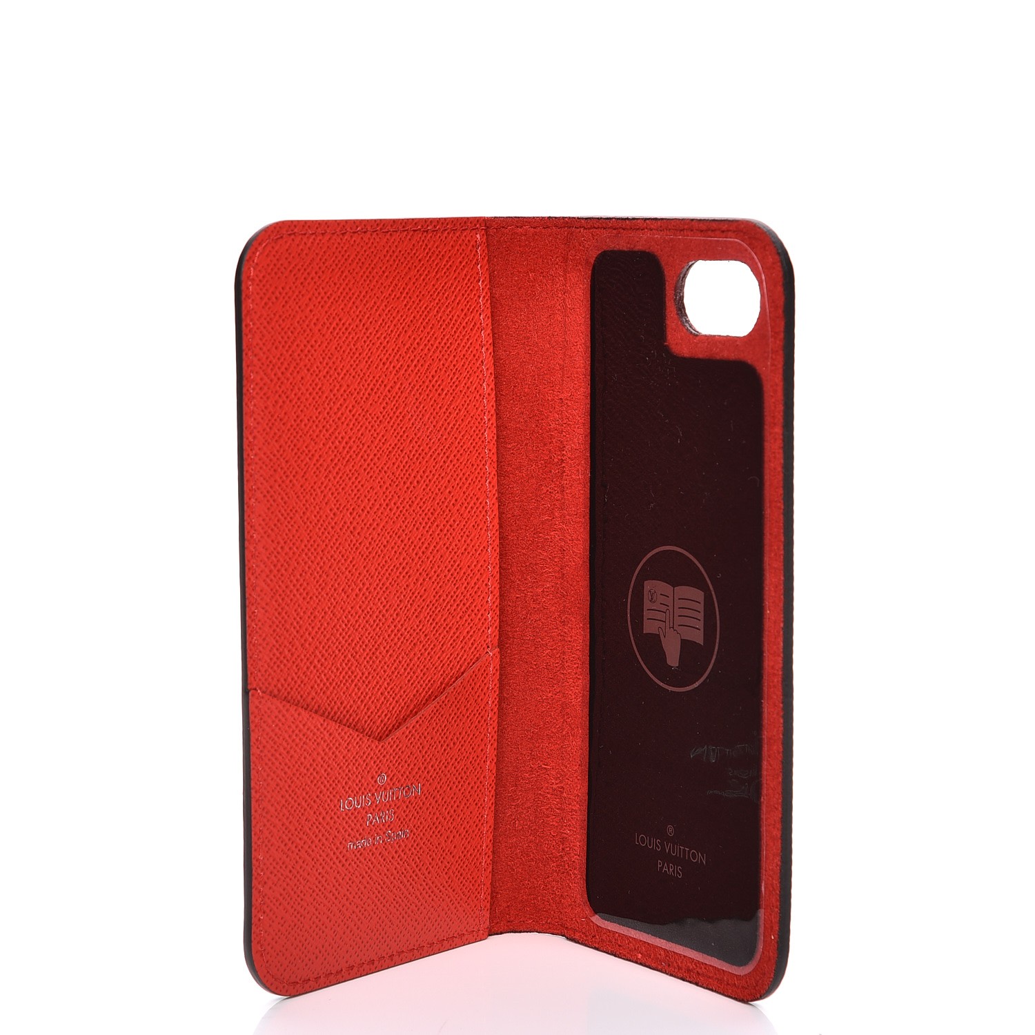 LOUIS VUITTON X Supreme Epi iPhone 7 Folio Case Red 207440