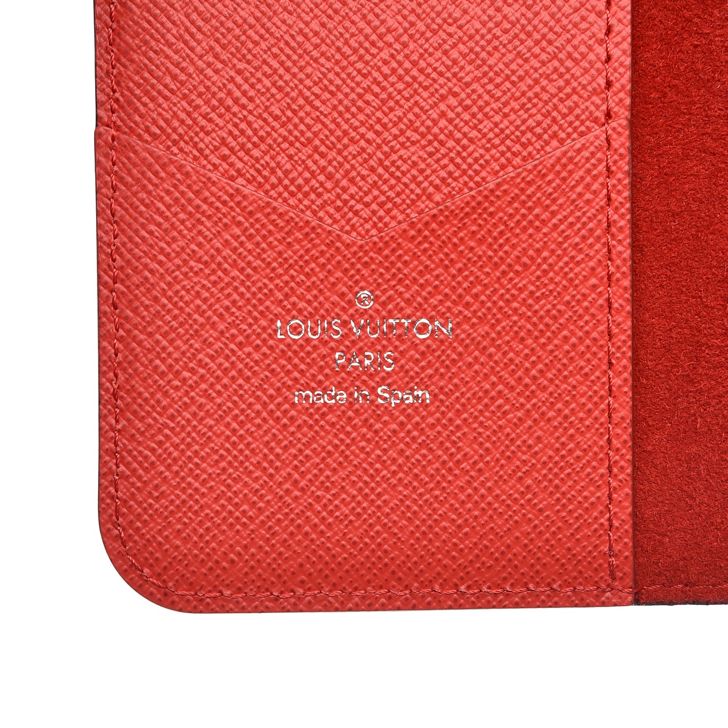 LOUIS VUITTON X Supreme Epi iPhone 7 Folio Case Red 207440