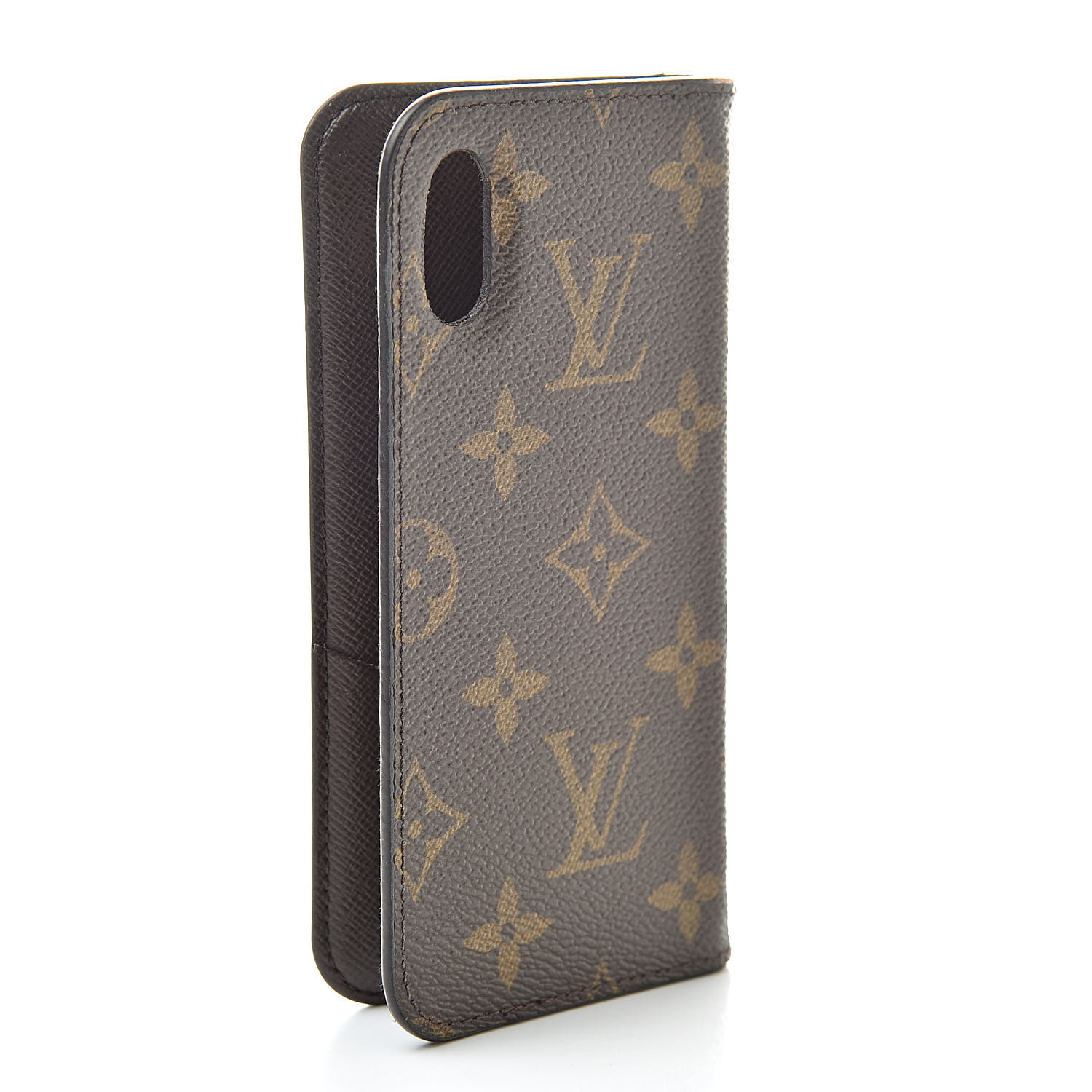 LOUIS VUITTON Monogram iPhone X Folio Case 523451