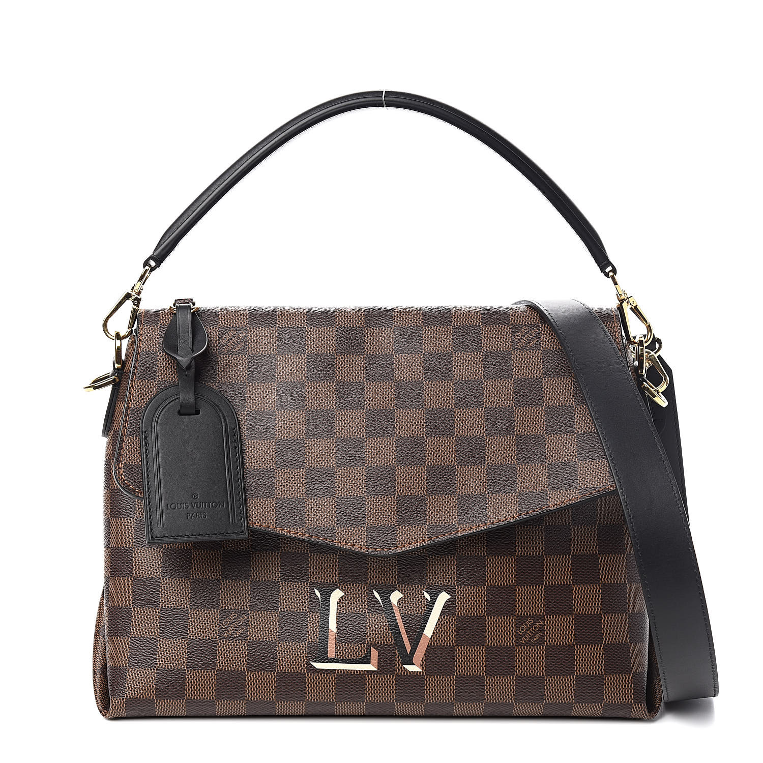 LOUIS VUITTON Damier Ebene Beaubourg MM 524395