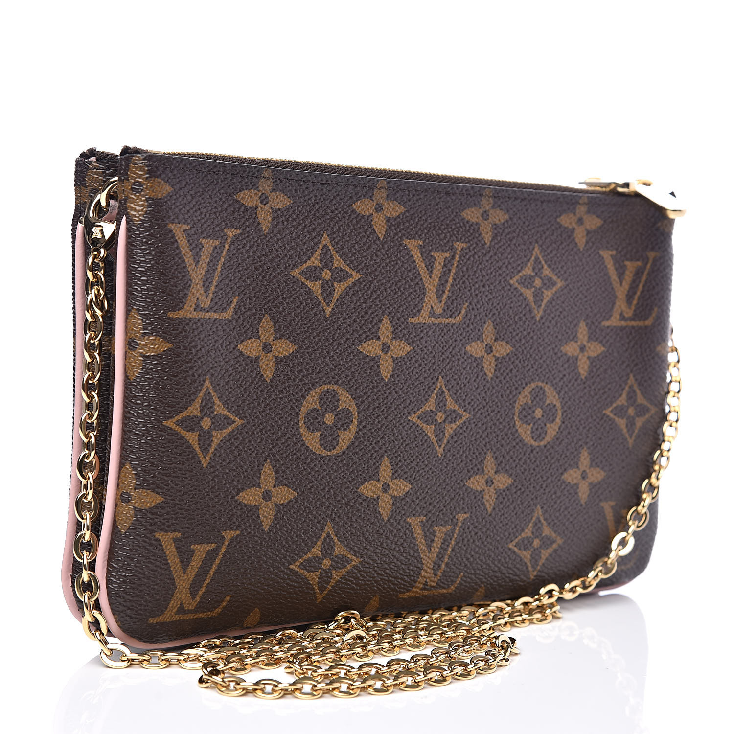 LOUIS VUITTON Monogram Blooming Flowers Double Zip Pochette 526071