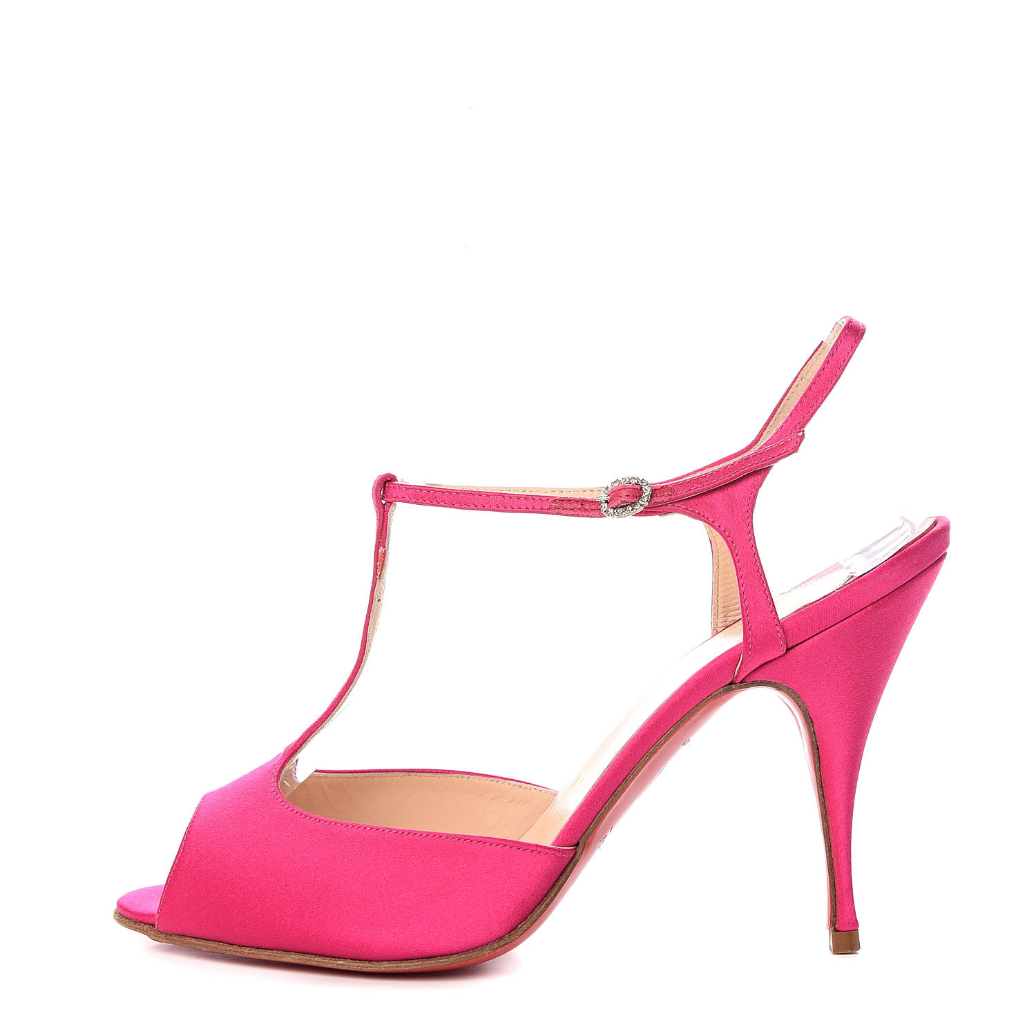 louboutin satin pumps