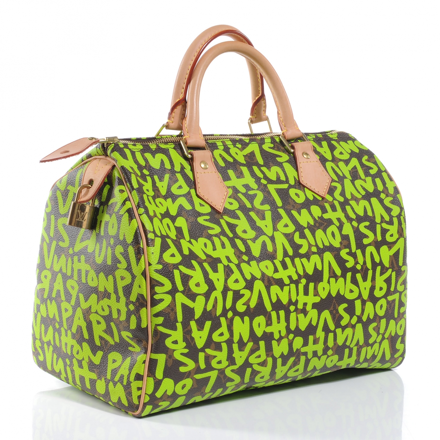 Louis Vuitton Speedy Handbag Limited Edition Monogram Graffiti Canvas 30 at  1stDibs