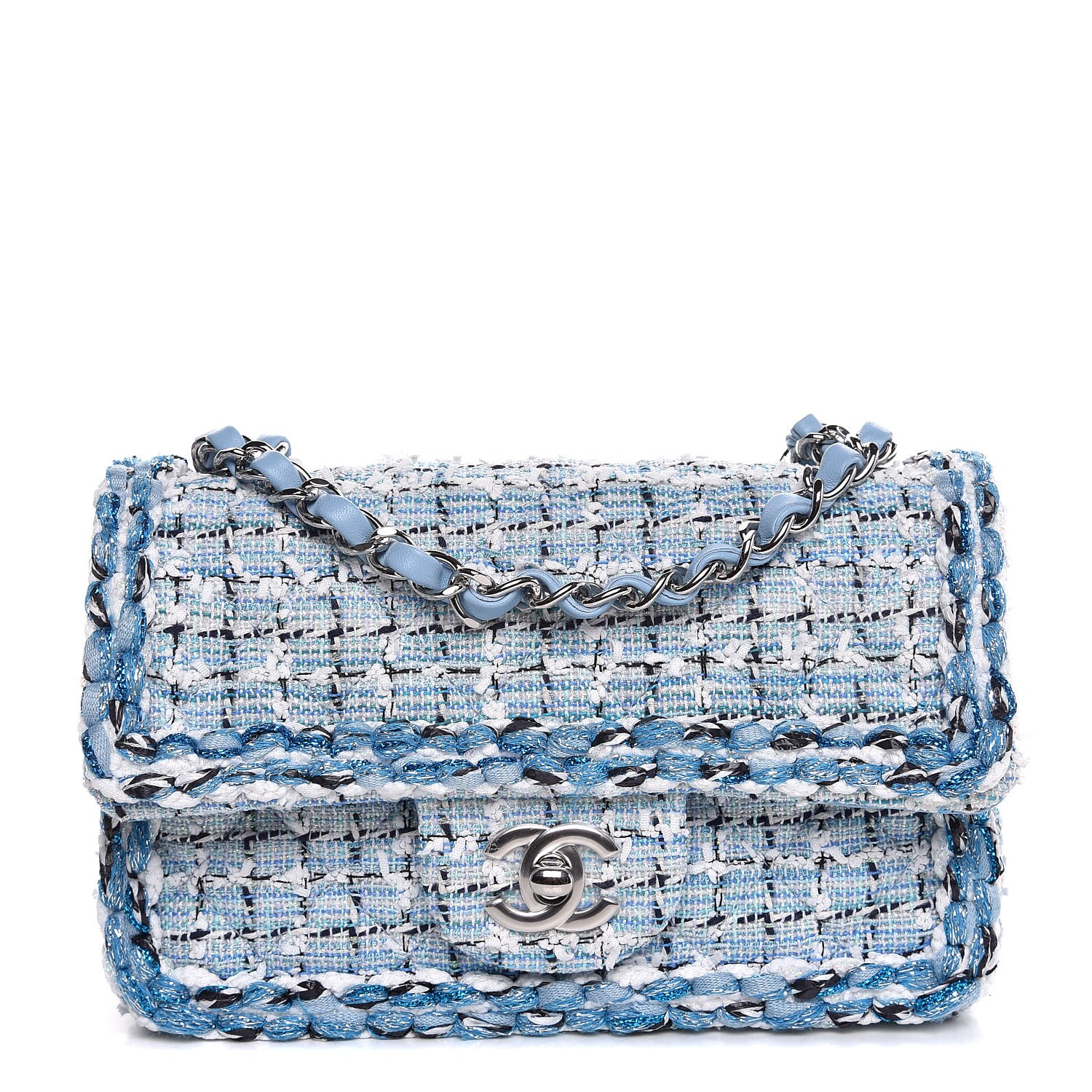 chanel mini flap bag tweed