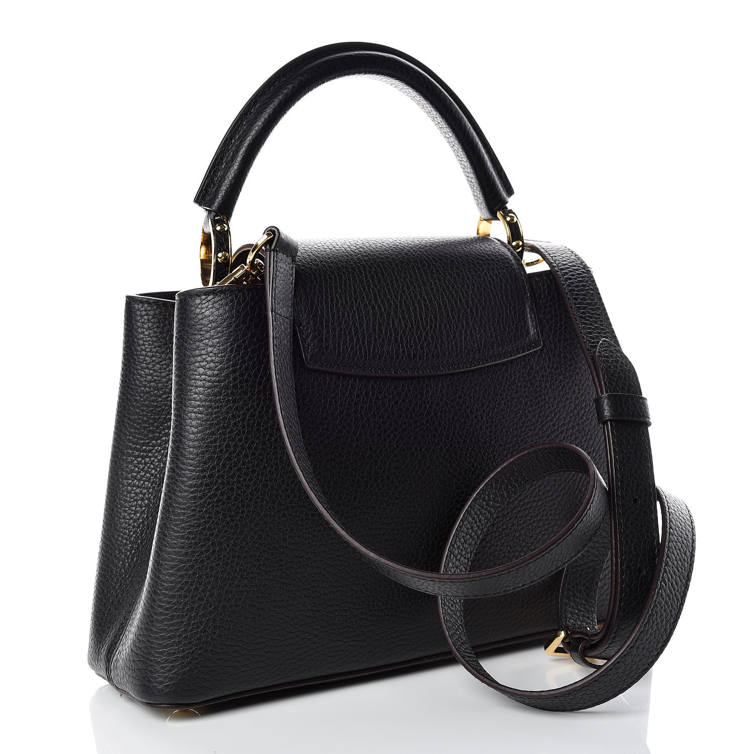 louis vuitton taurillon capucines bb black