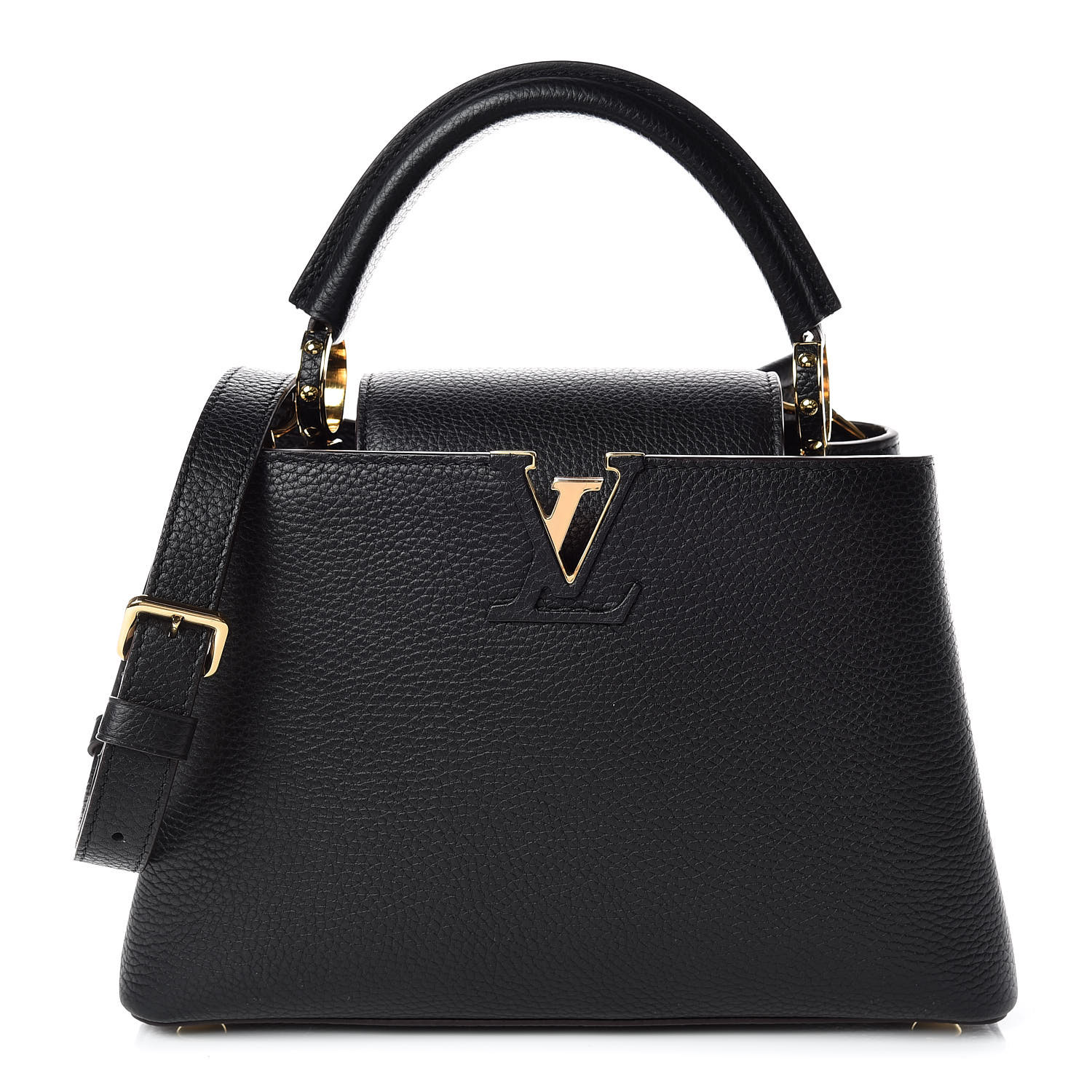 louis vuitton taurillon capucines bb black