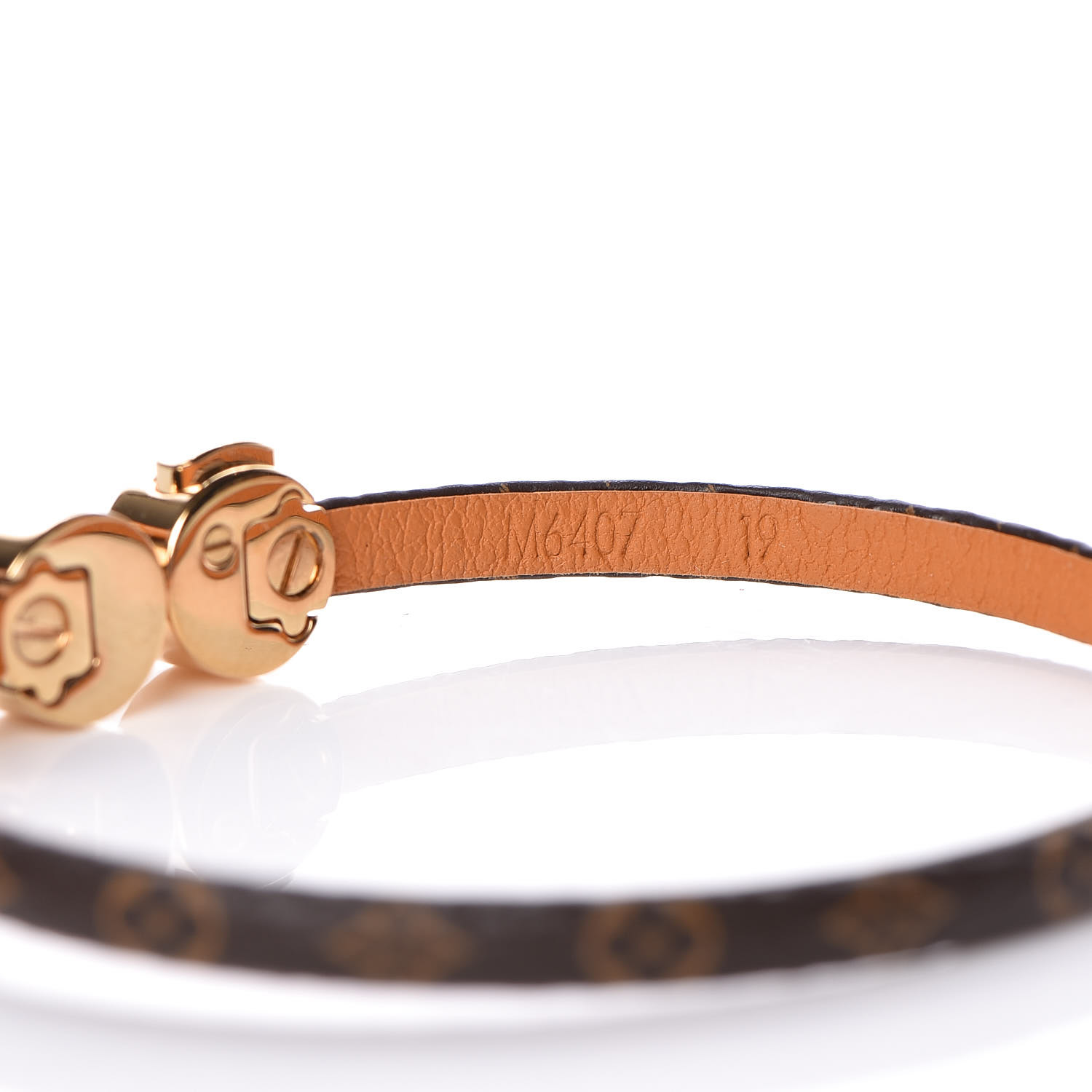 LOUIS VUITTON Monogram Mini Historic Bracelet 19 395870