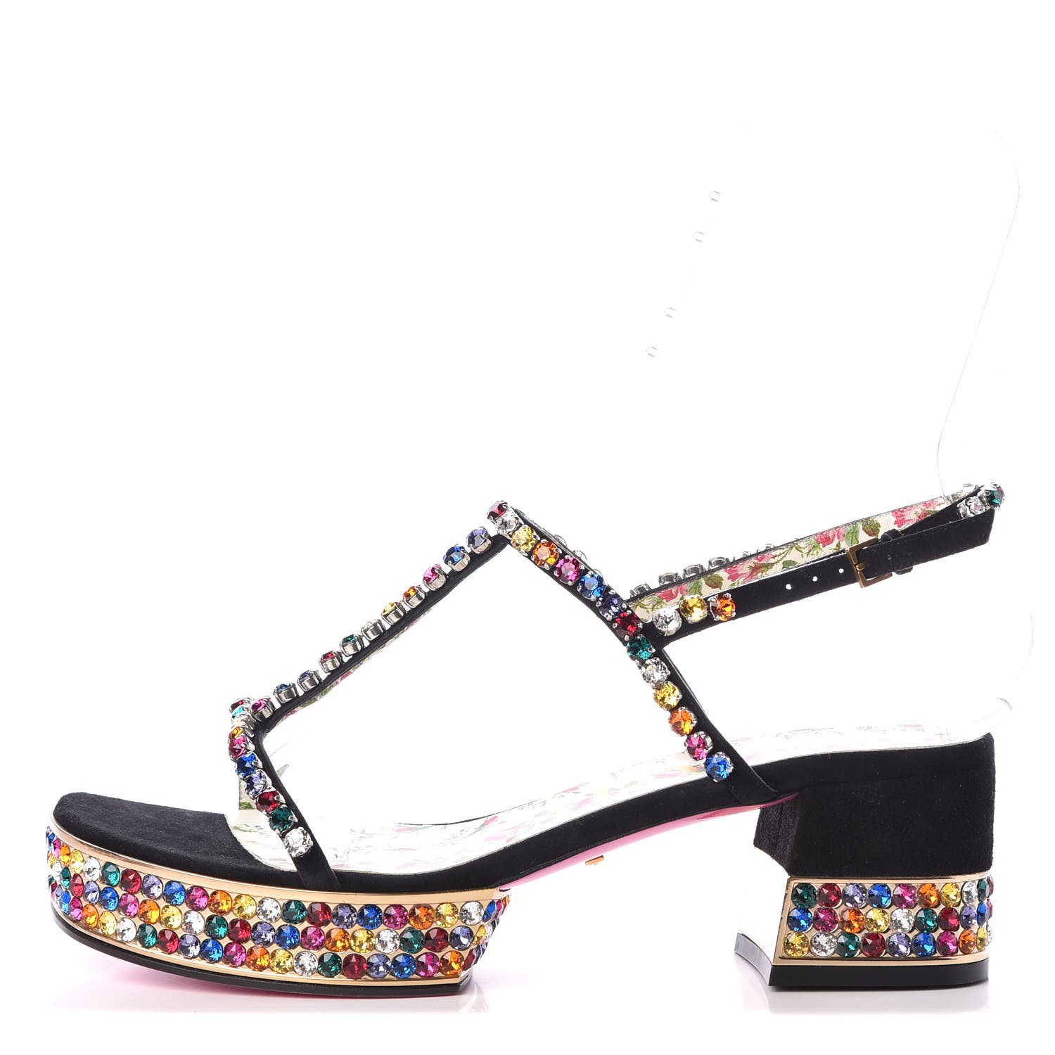 gucci suede platform sandal