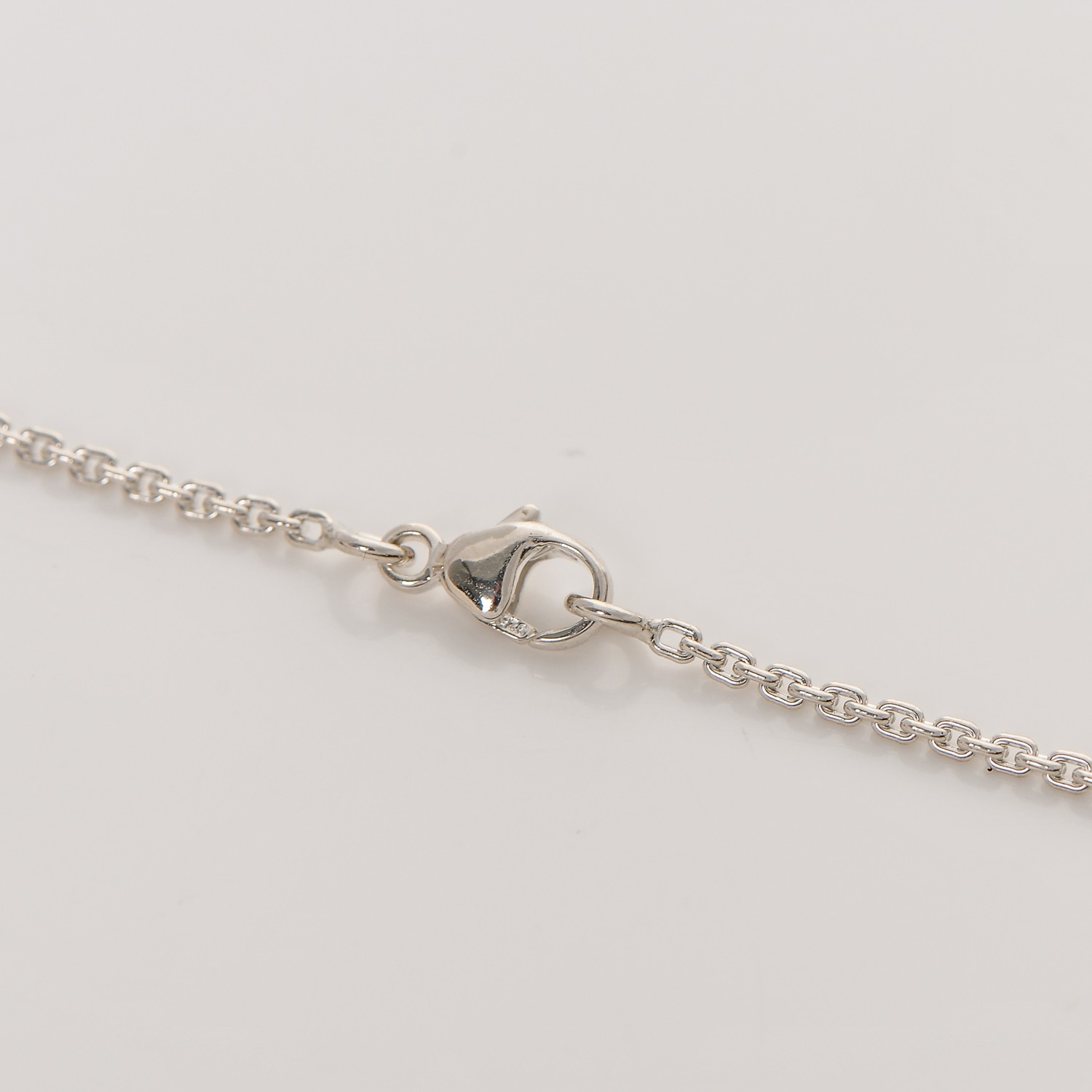 LOUIS VUITTON Sterling Silver Lockit Necklace 187652 | FASHIONPHILE