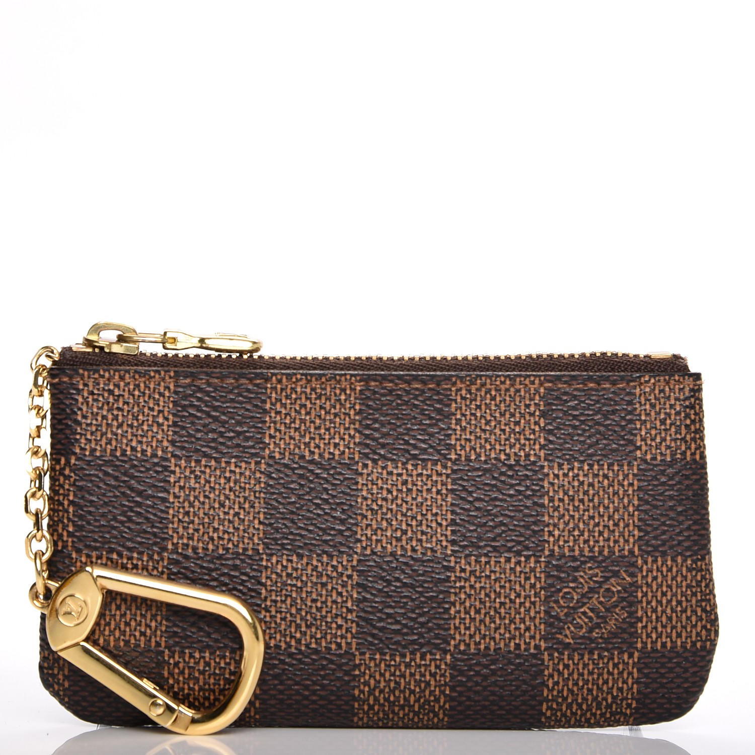 louis vuitton key pouch damier azur white blue