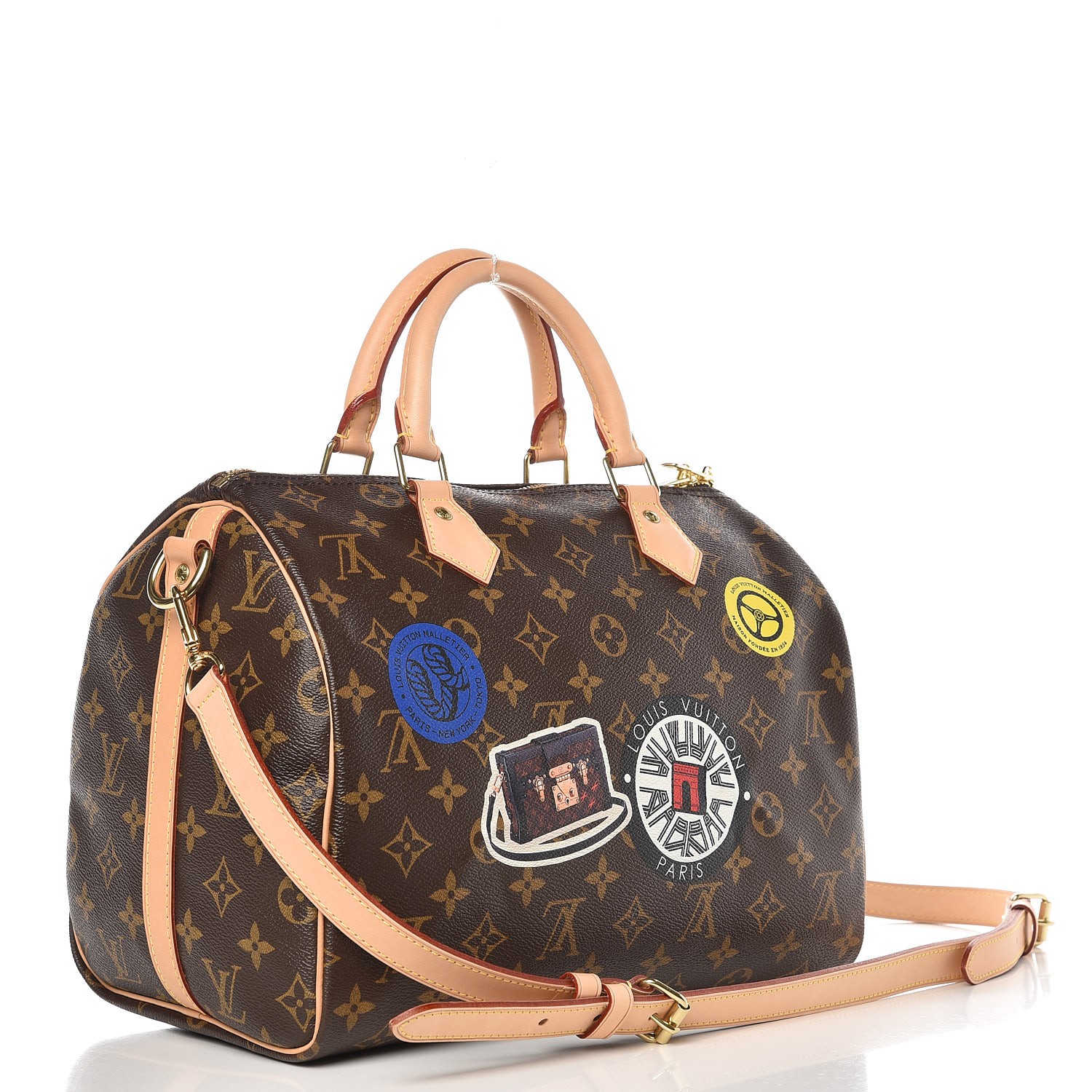 LOUIS VUITTON Monogram World Tour Speedy Bandouliere 30 266301