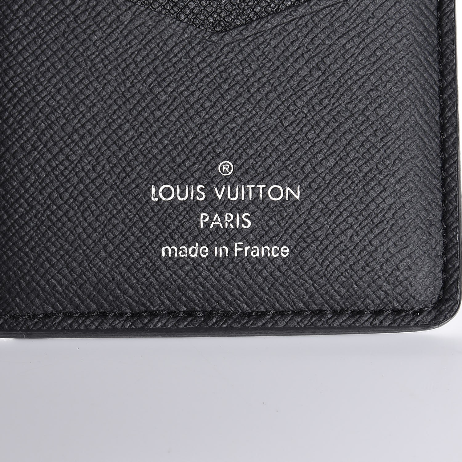 LOUIS VUITTON Taiga Pocket Organizer NM Noir Gris 280965