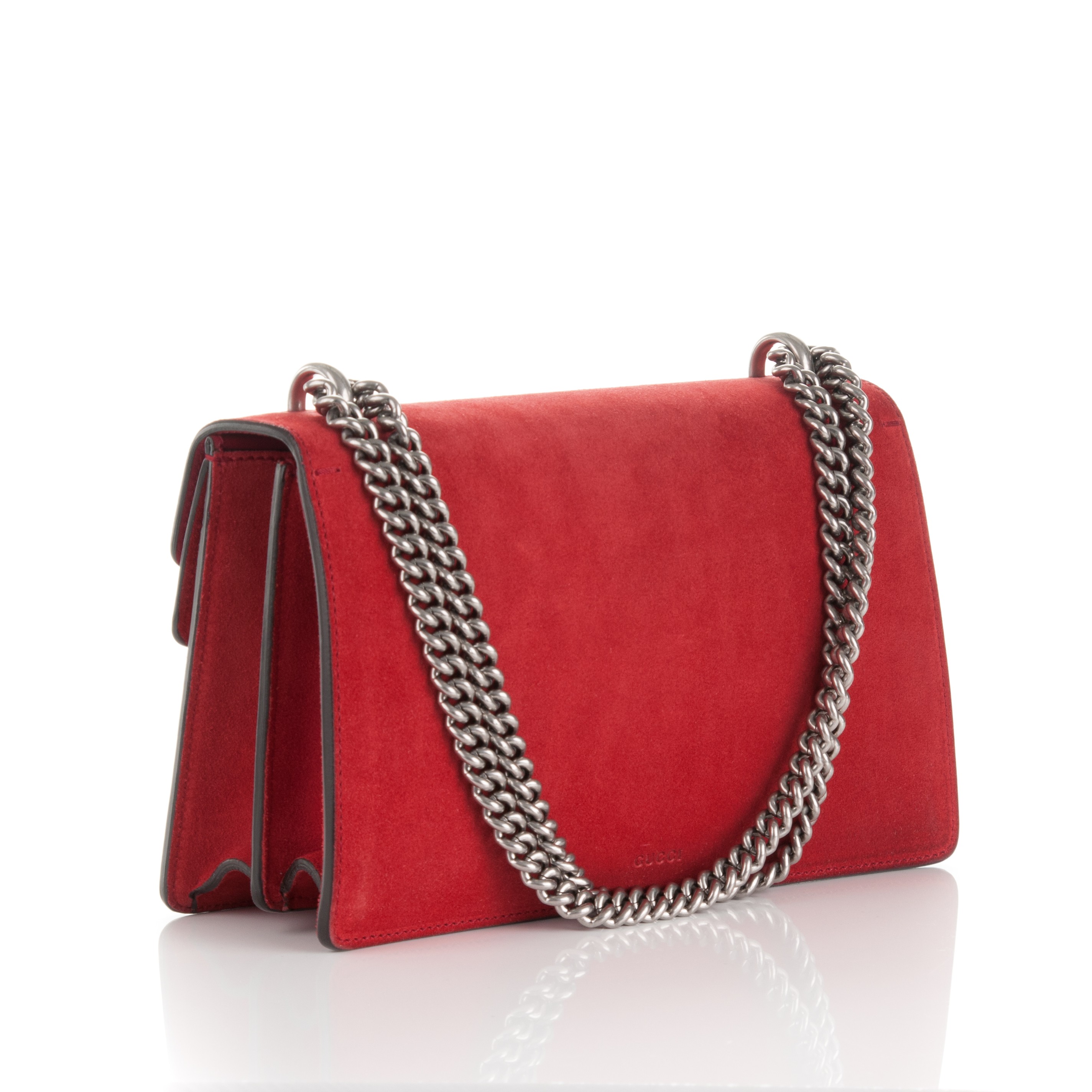 gucci red suede bag