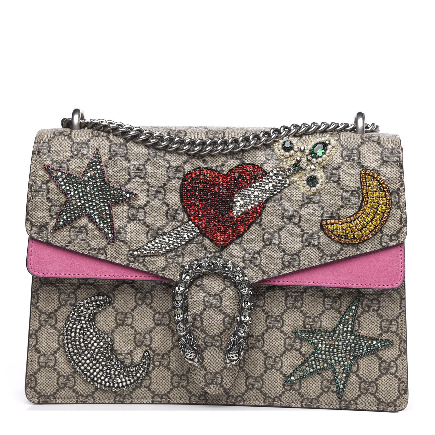 dionysus embroidered shoulder bag