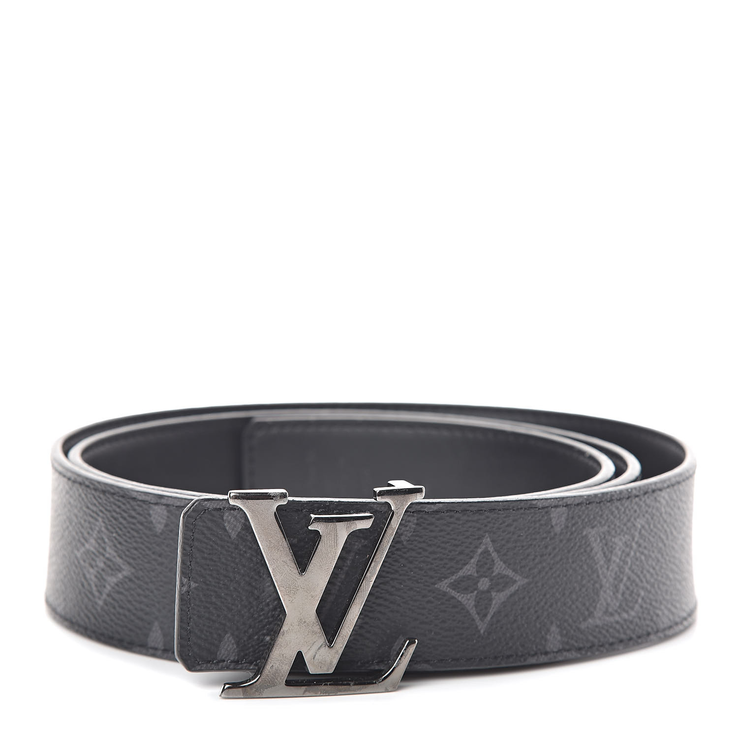 Louis Vuitton LV Sunset Initiales Reversible Belt Monogram Eclipse Canvas  and Leather Wide Black 13305280