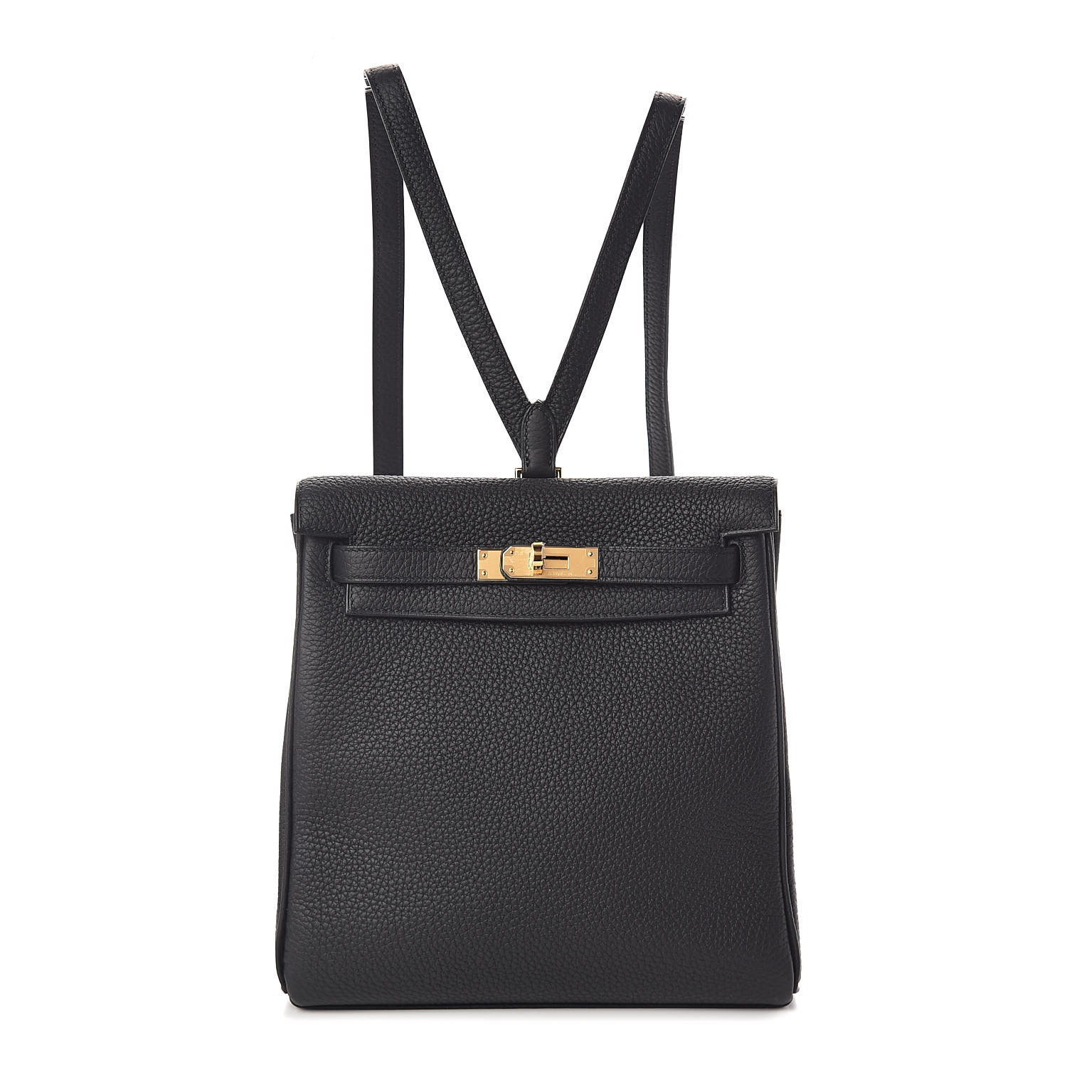 hermes black backpack