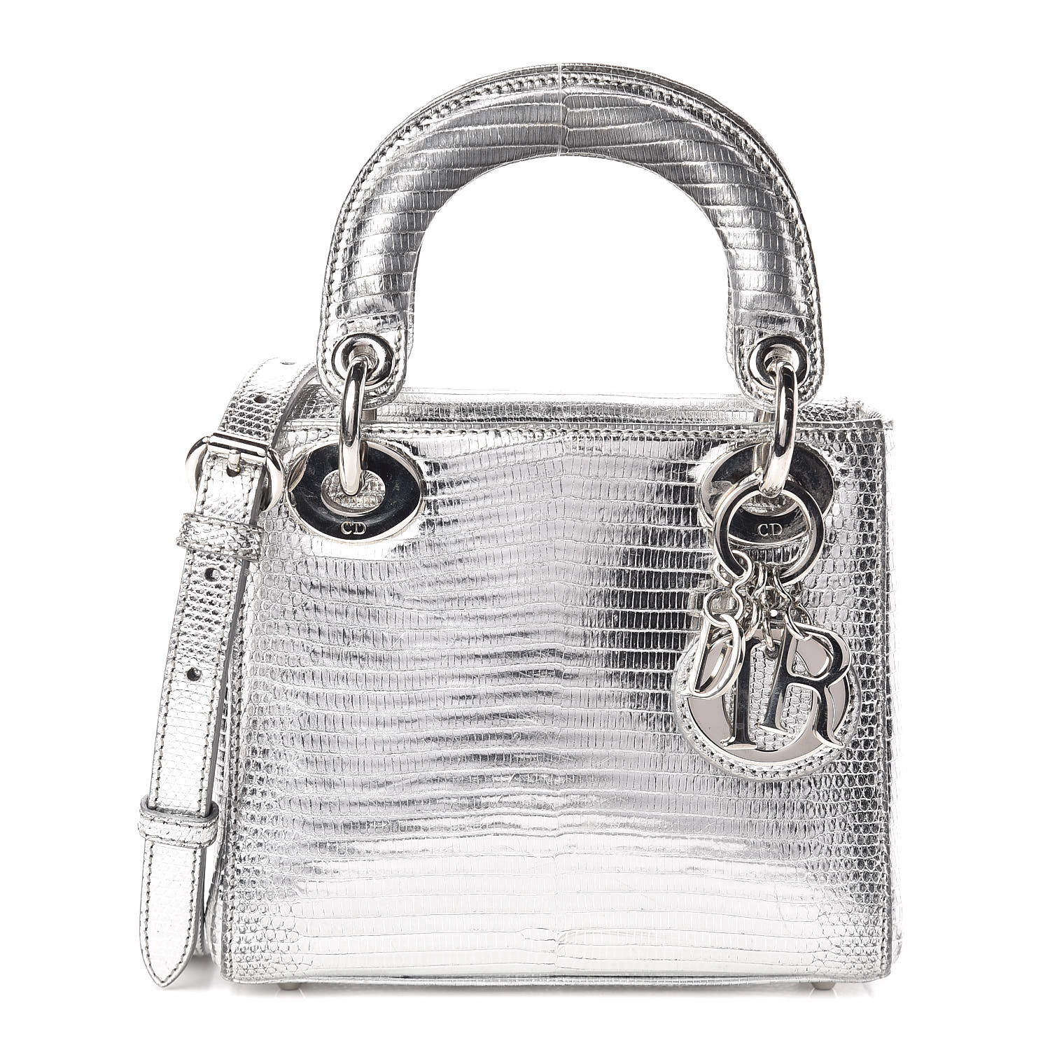 mini lady dior silver