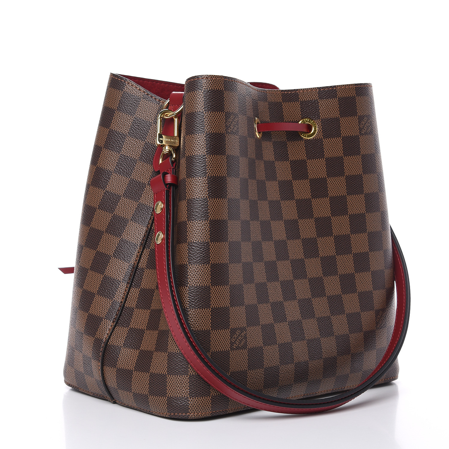 LOUIS VUITTON Damier Ebene Neonoe MM Cherry Berry 494564