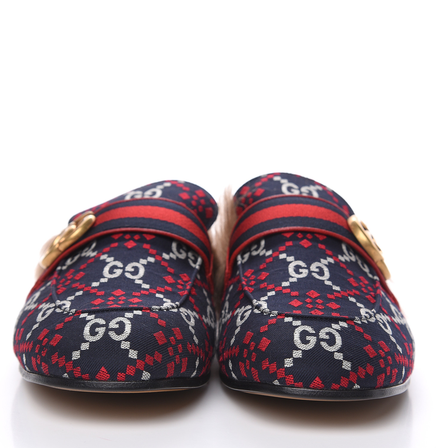 men gucci fur slides