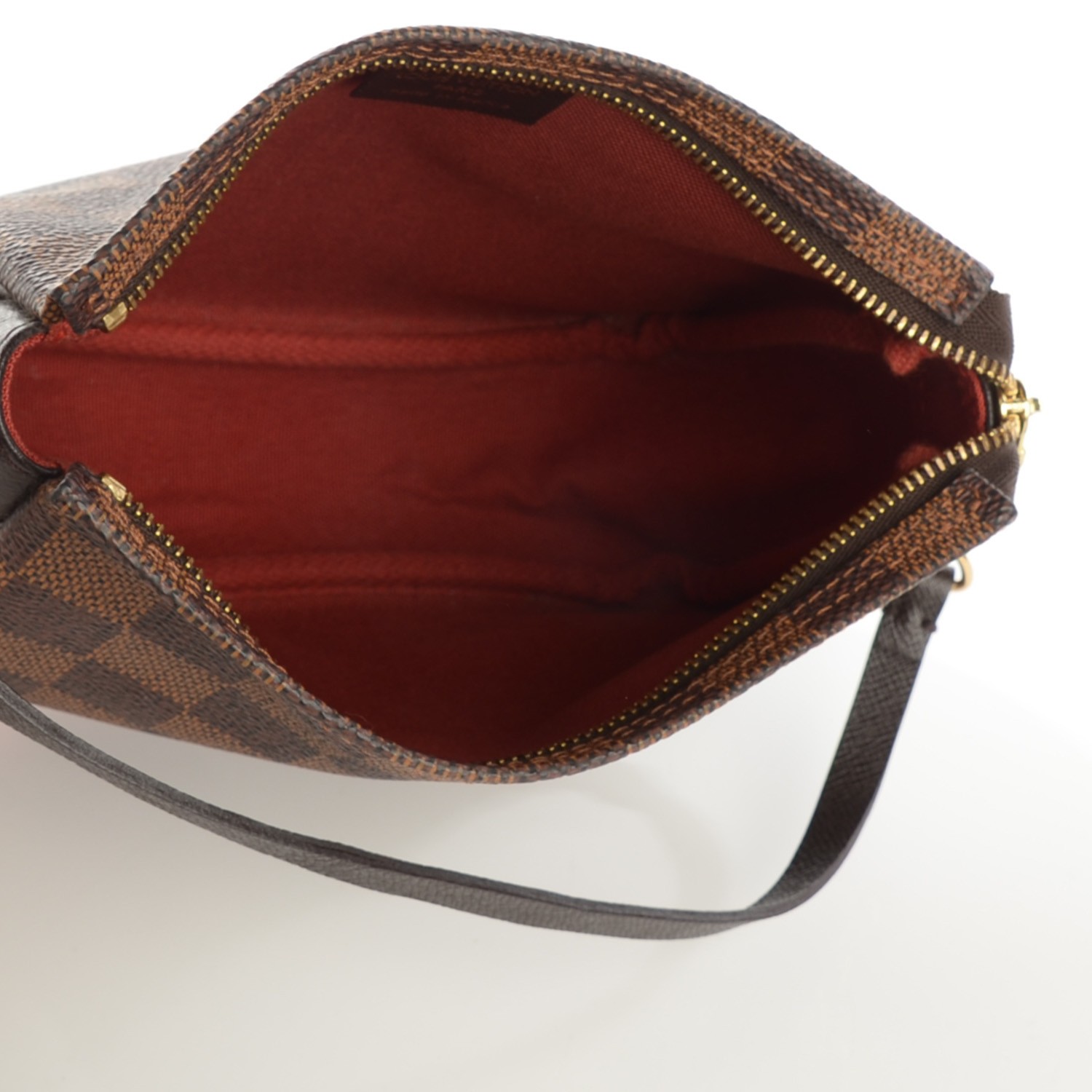 LOUIS VUITTON Damier Ebene Trousse Make Up Bag Pochette 126549