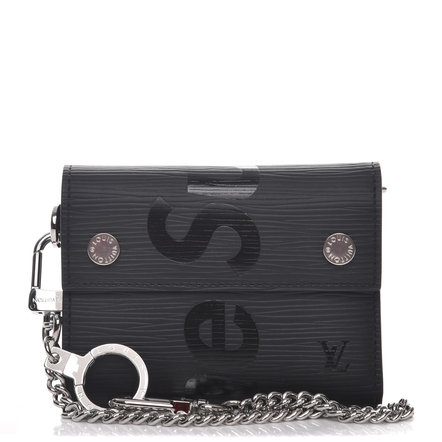 Louis Vuitton x Supreme Chain Wallet Epi Red