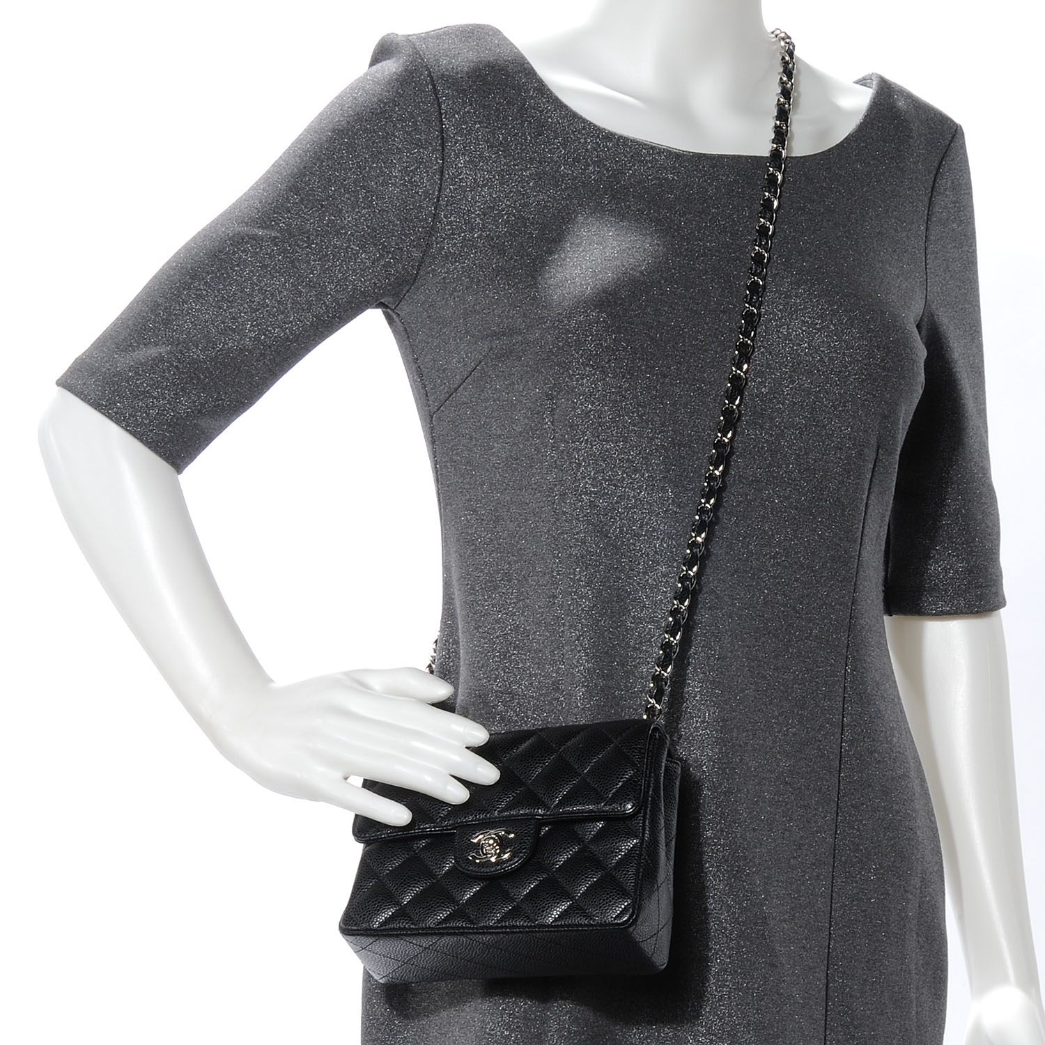 mini flap bag caviar