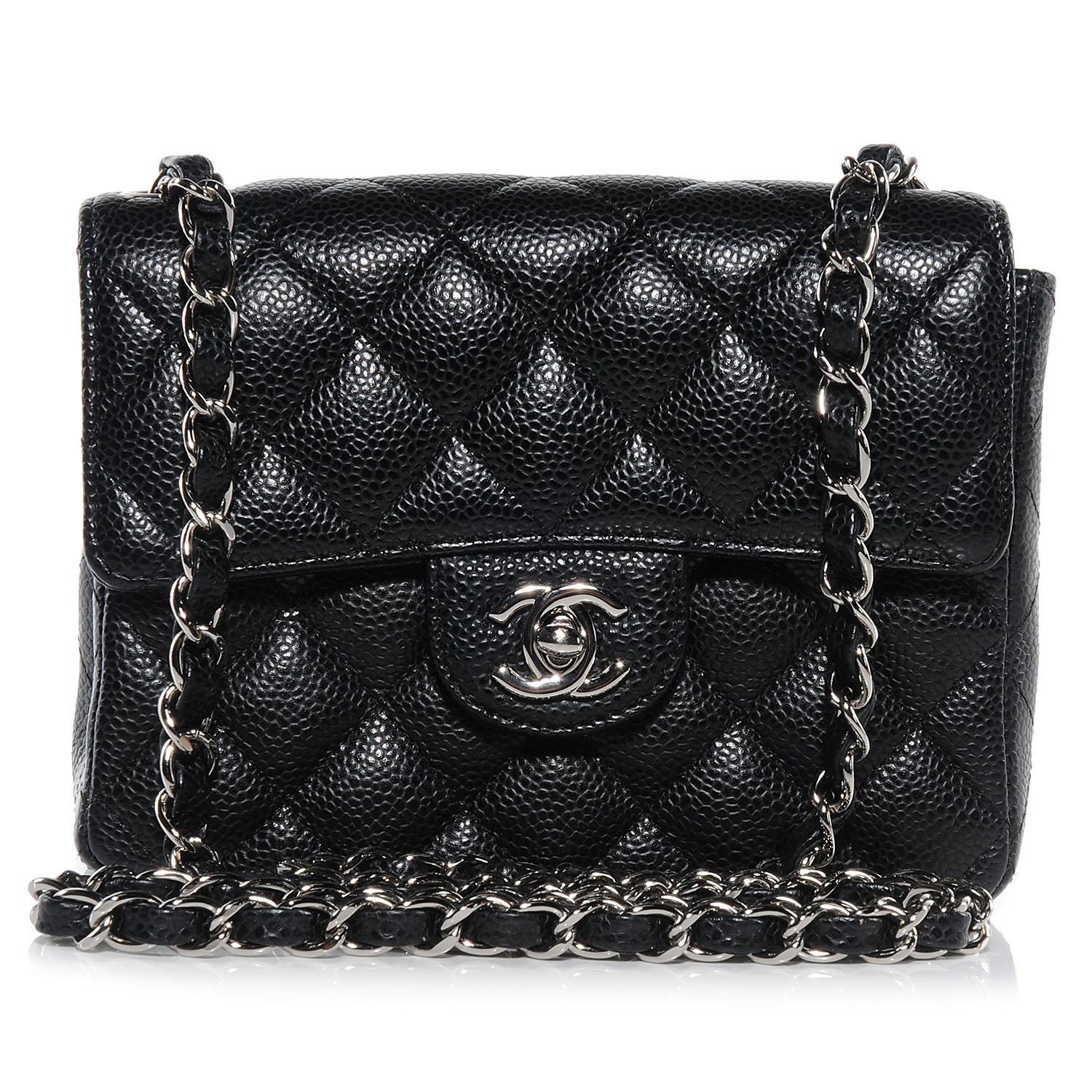 mini flap bag caviar