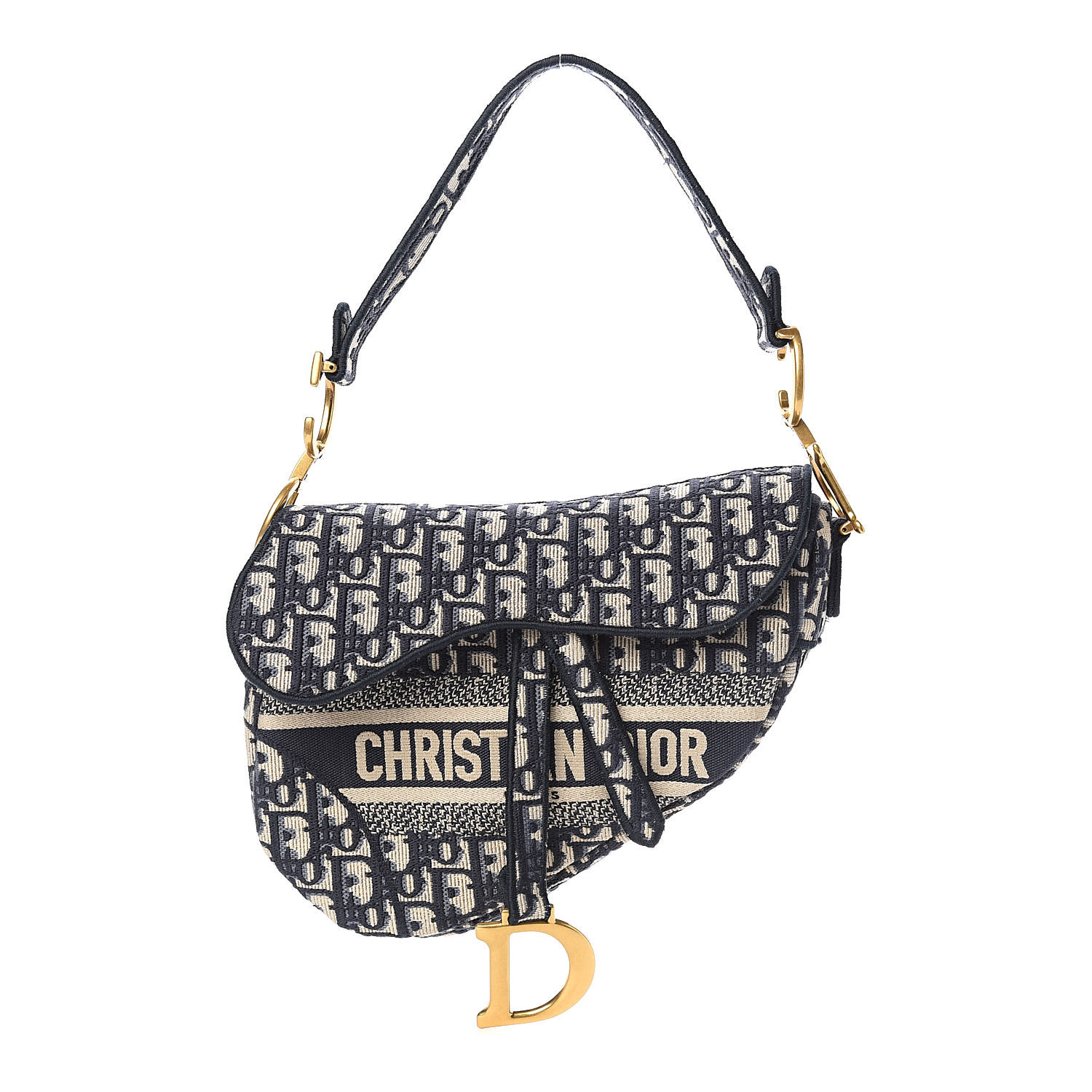 dior saddle bag blue canvas