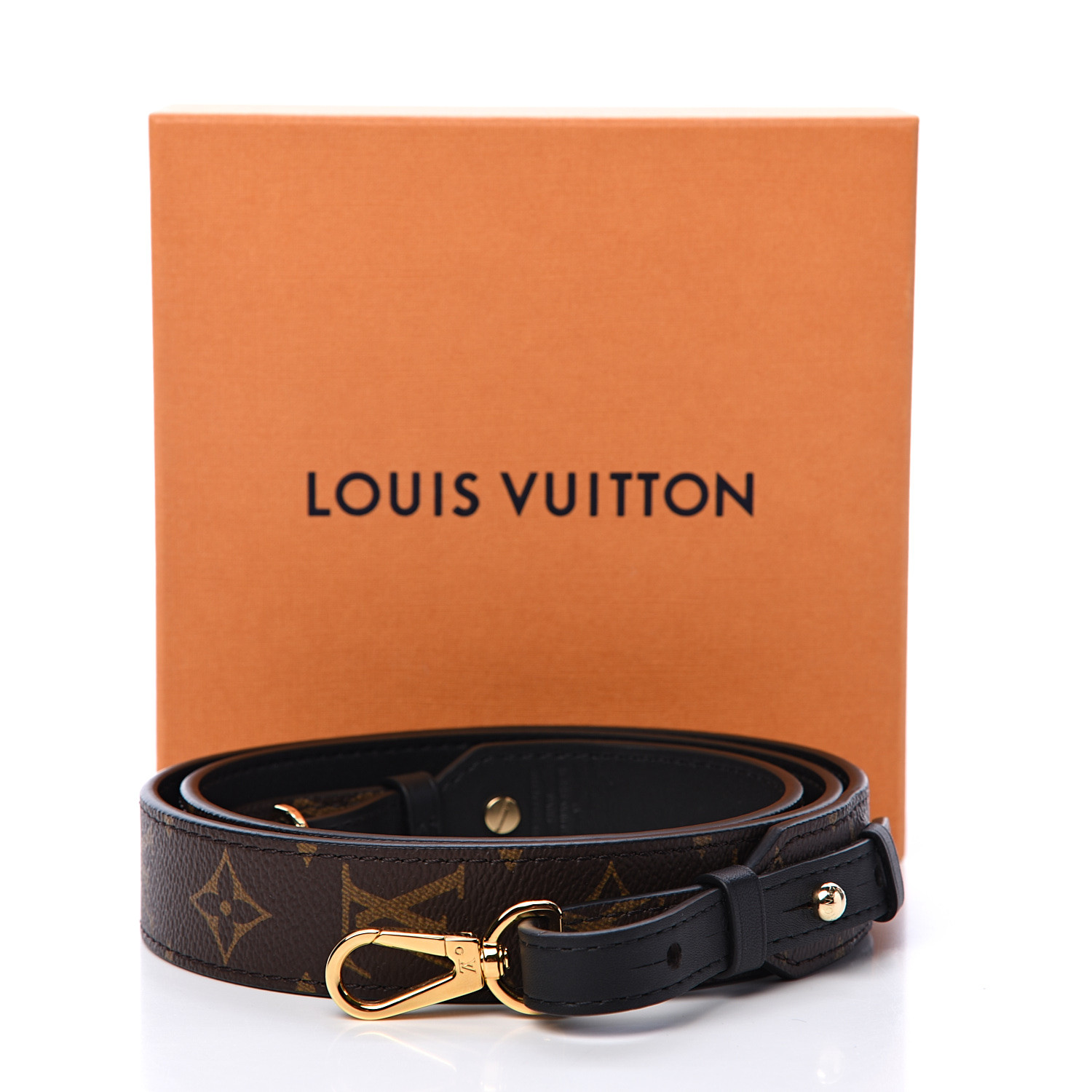 Louis Vuitton Monogram Bandouliere Shoulder Strap Xl Black