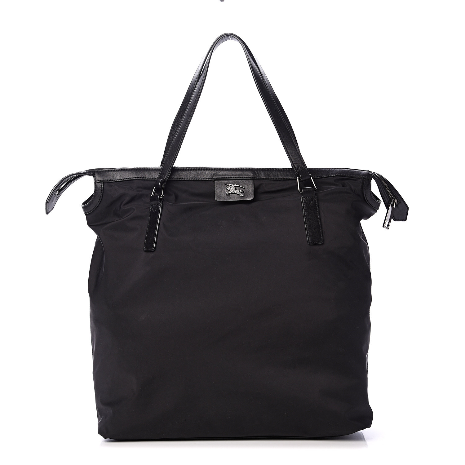 BURBERRY Nylon Buckleigh Packable Tote Black 553132