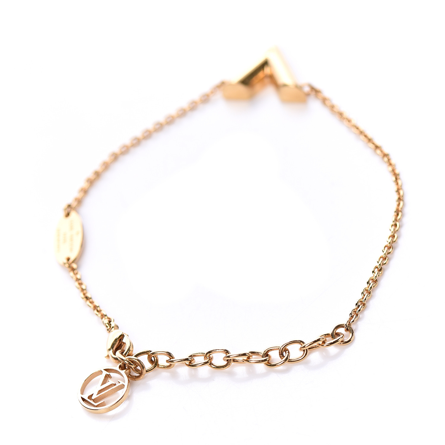 LOUIS VUITTON Essential V Bracelet Gold 555584