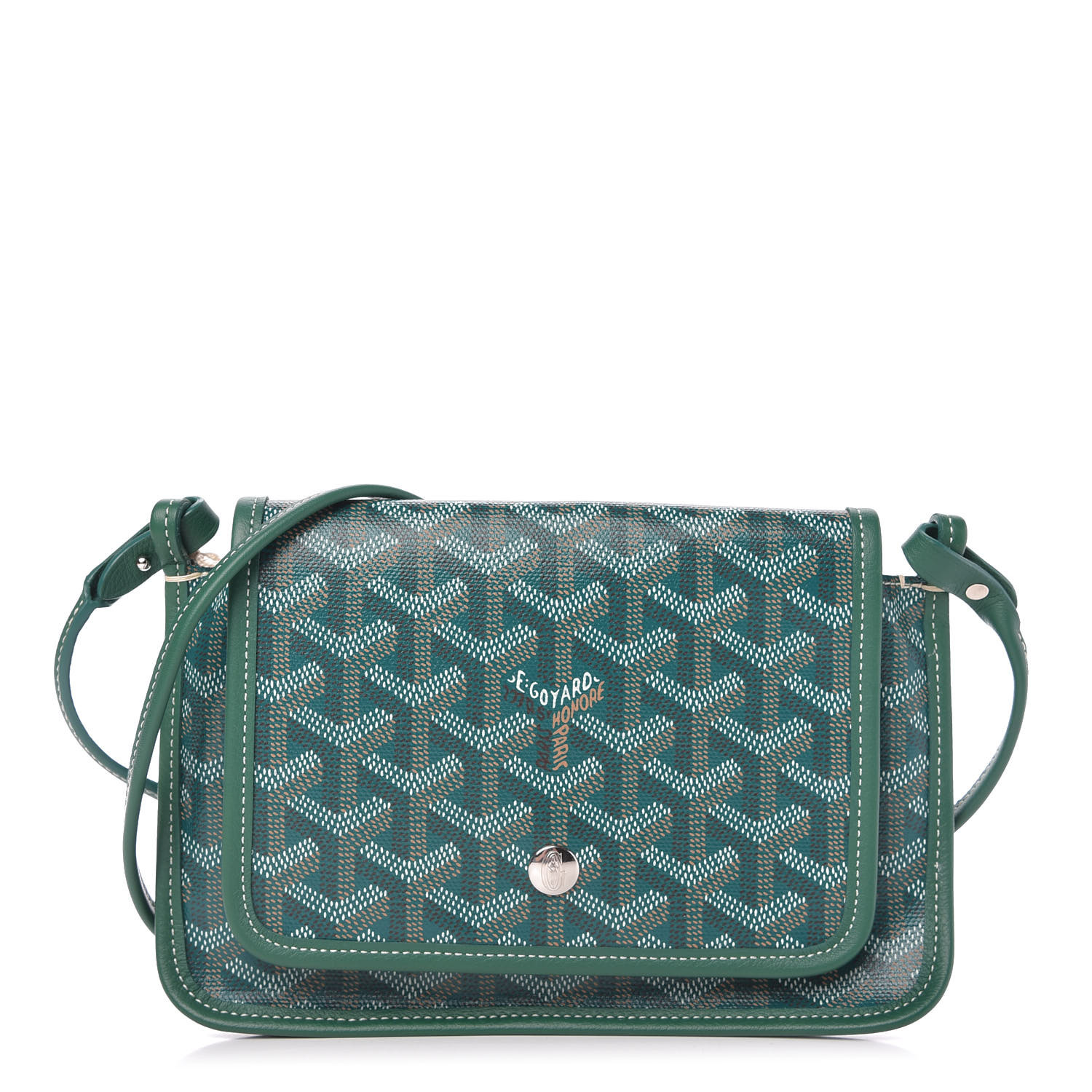 GOYARD Goyardine Plumet Wallet Clutch Green 756788 | FASHIONPHILE