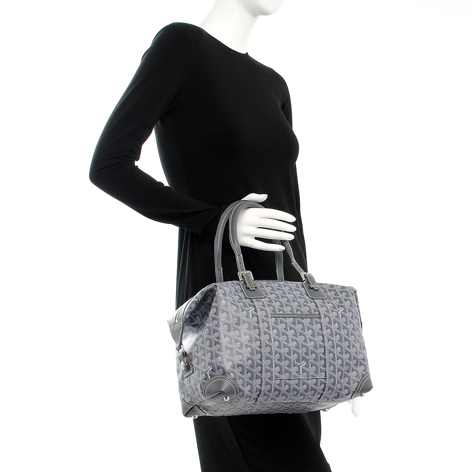 GOYARD Goyardine Boeing 30 Grey 216161 