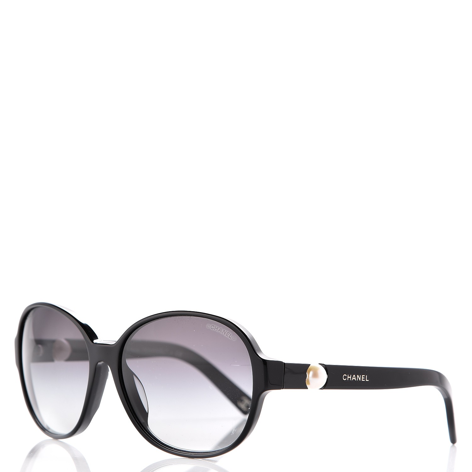 CHANEL CC Pearl Sunglasses 5131-H-A Black 216169