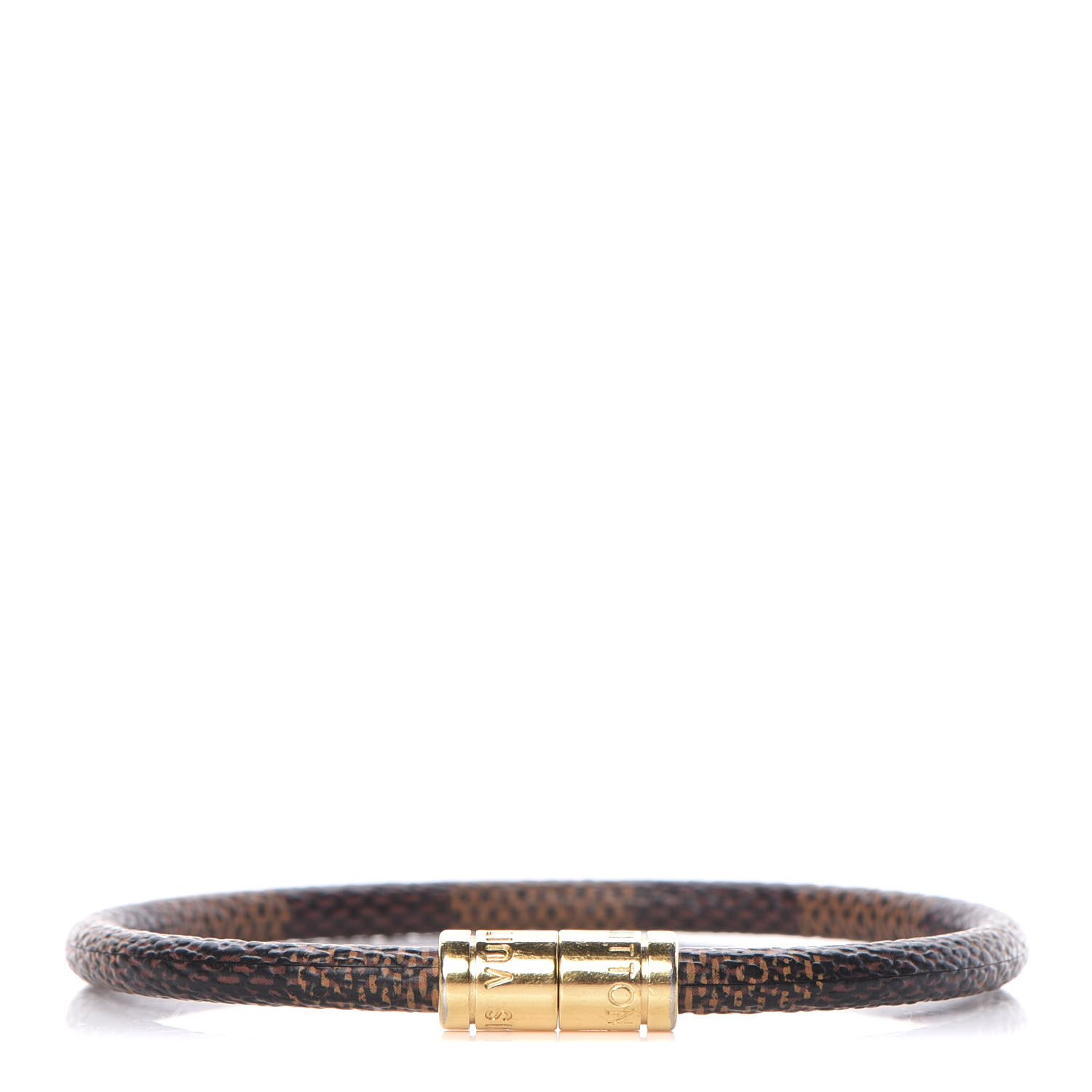 LOUIS VUITTON Damier Ebene Keep It Bracelet 19 384844 | FASHIONPHILE